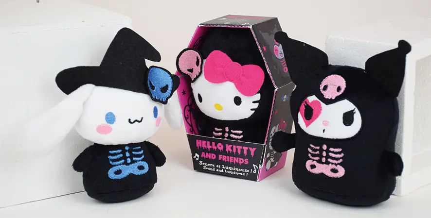 HALLOWEEN Hello Kitty light and sound plush toys 12 cm