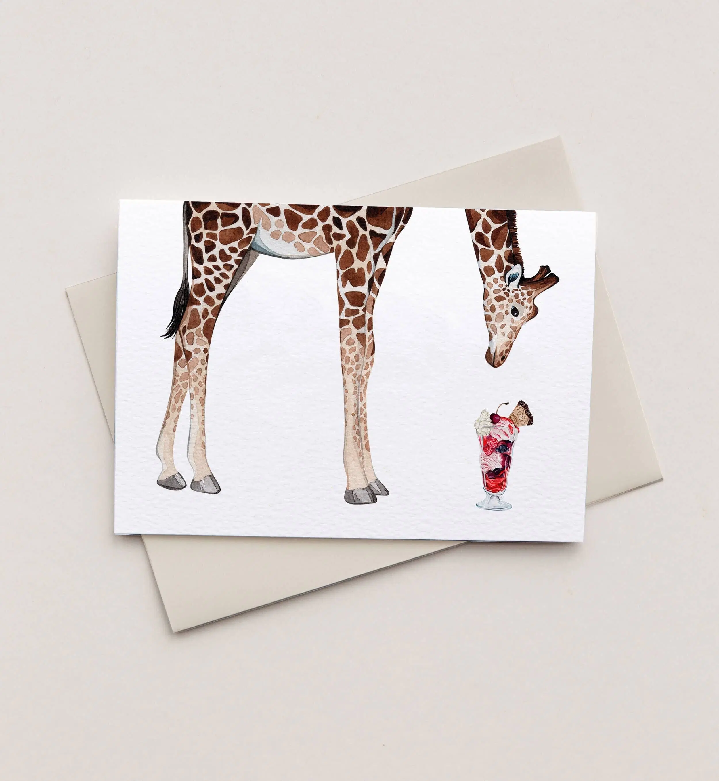Giraffe Greetings Card