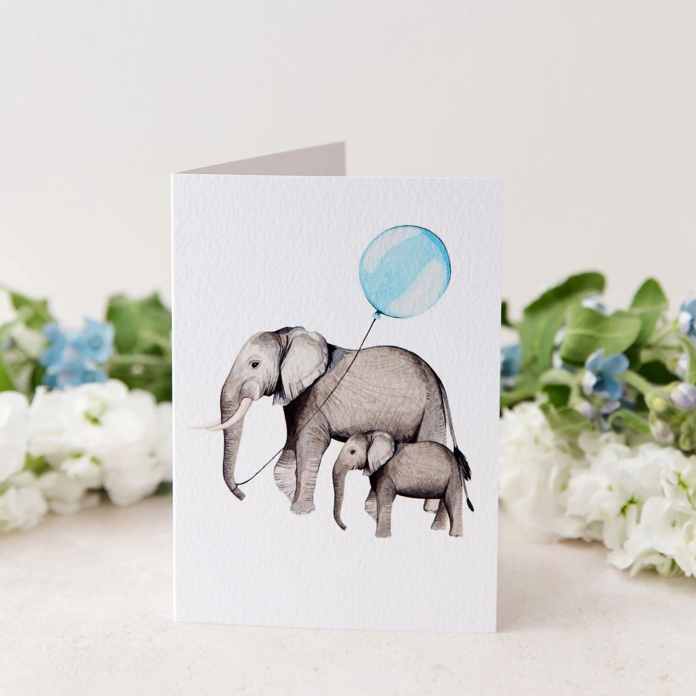 Baby Elephant Greetings Card