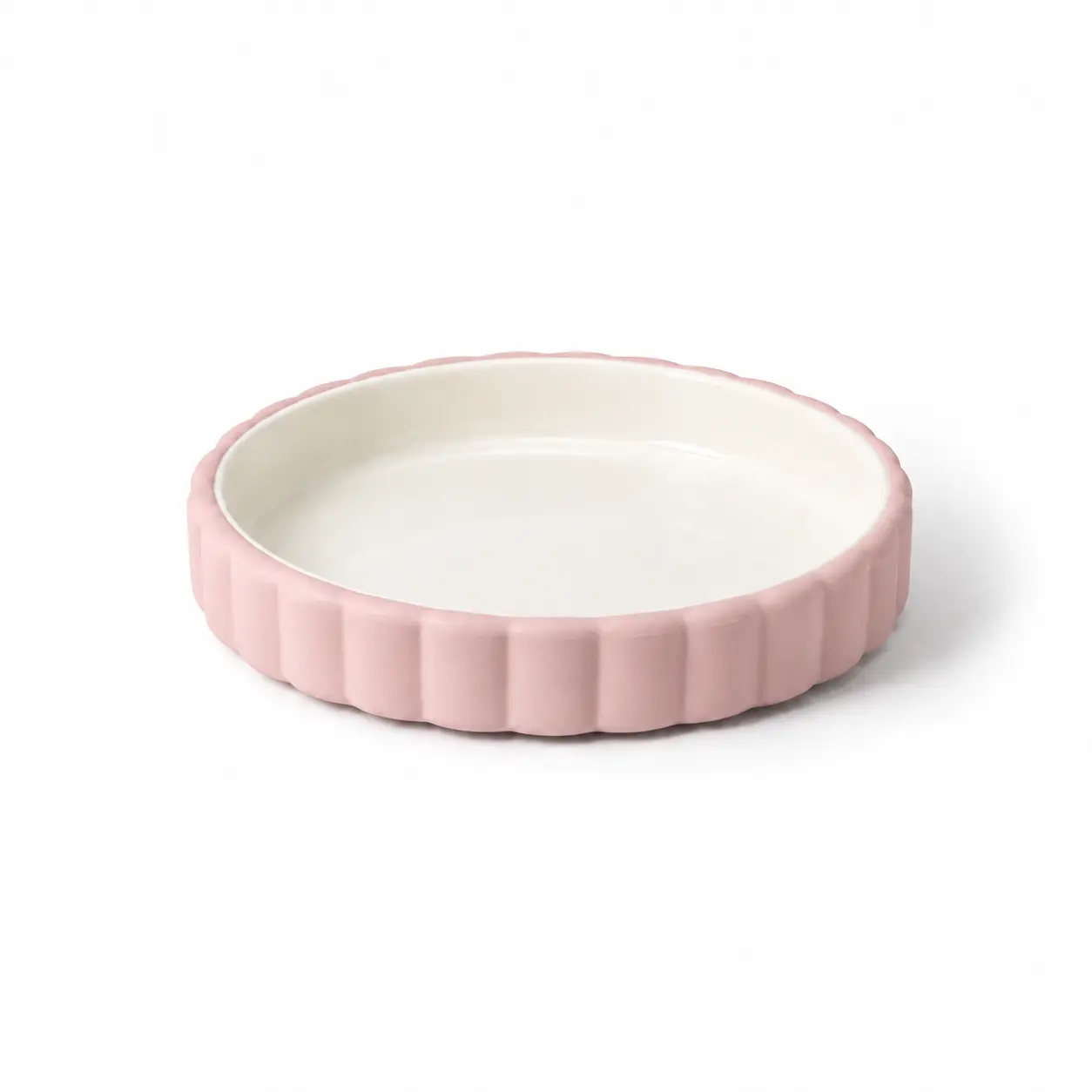 Piatto bebè in ceramica e base in silicone