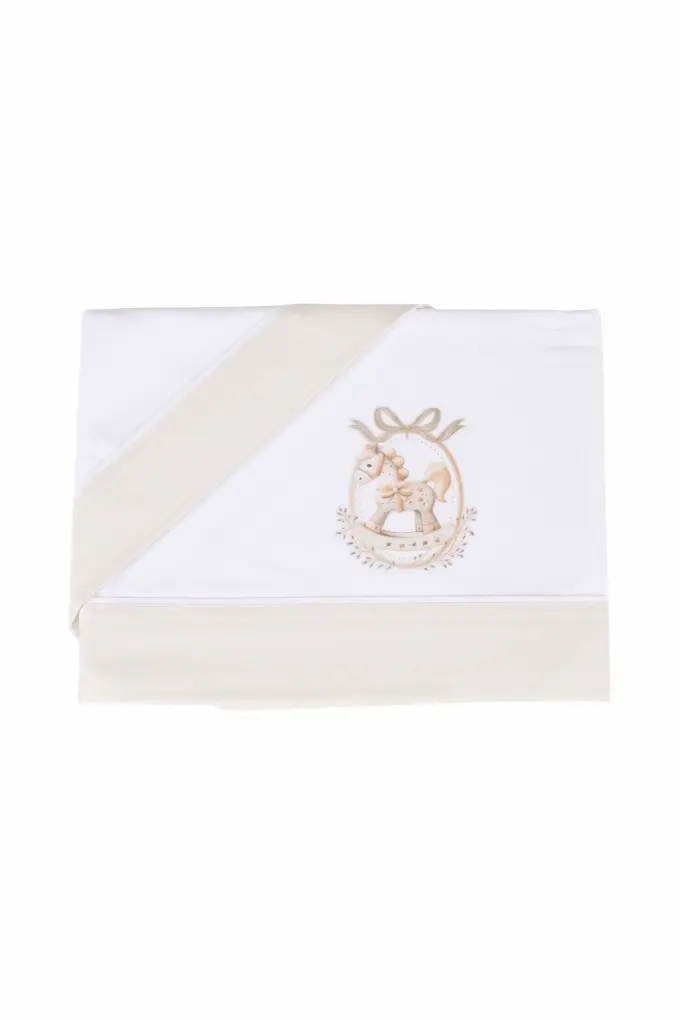 Cot Bed Flannel Sheet Set, 100% Cotton
