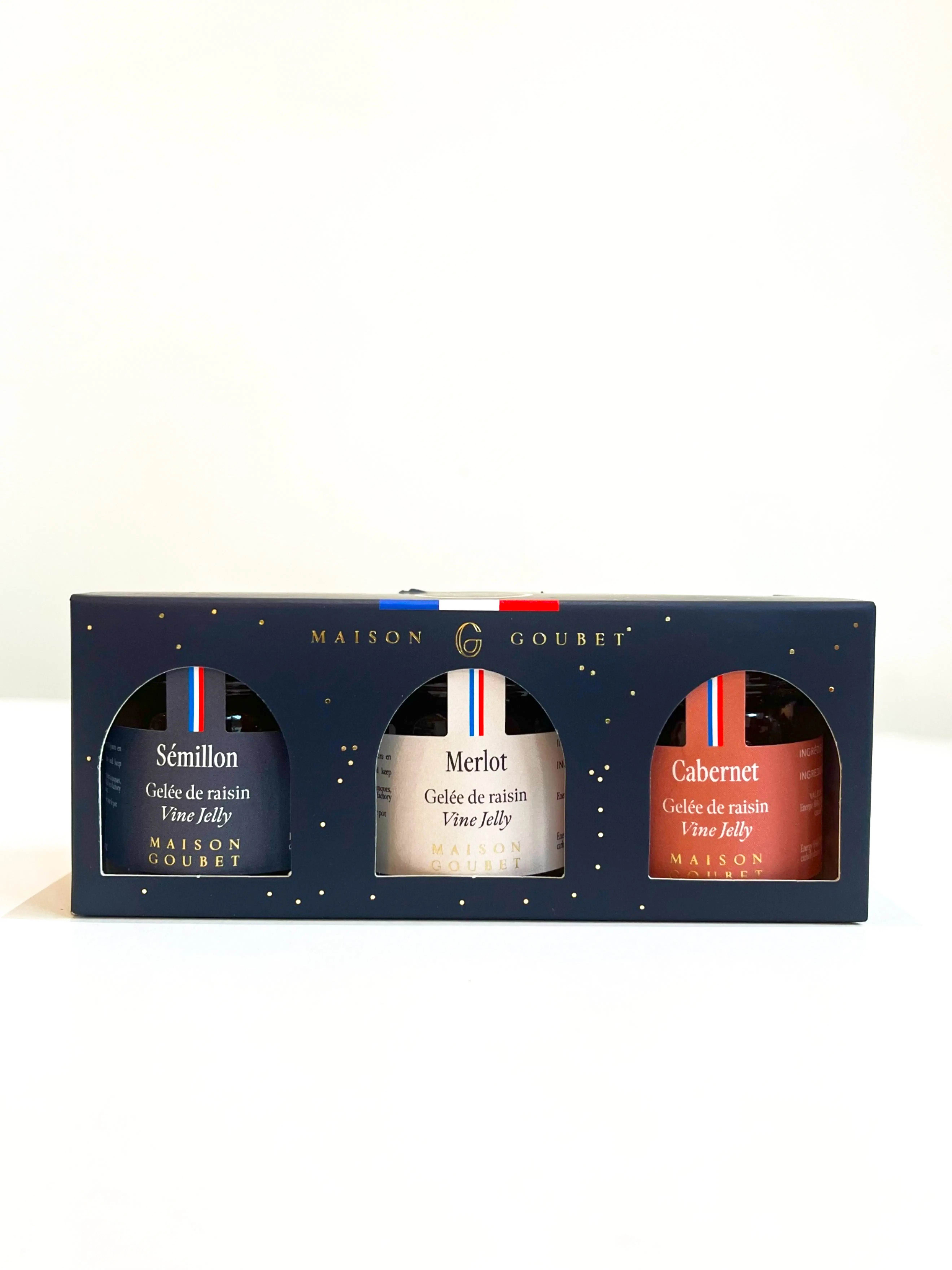 Gift set of varietal jellies - Organic 3x30g (Merlot, Cabernet, Sémillon)