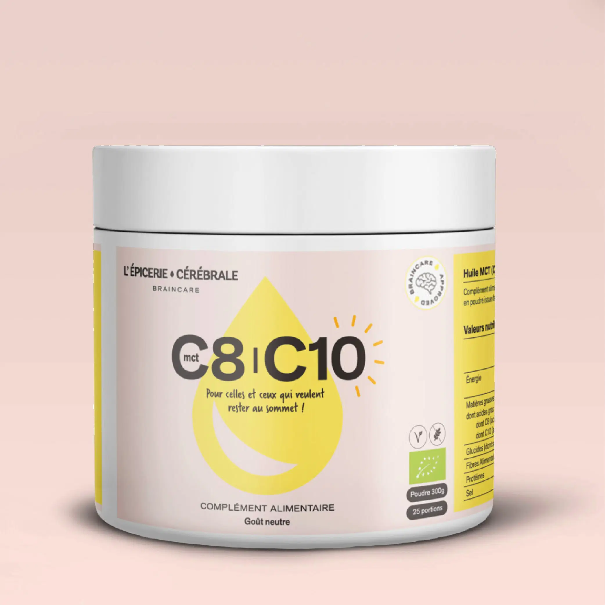 Achat MCT C8/C10 Biologique • Poudre • 300 g en gros