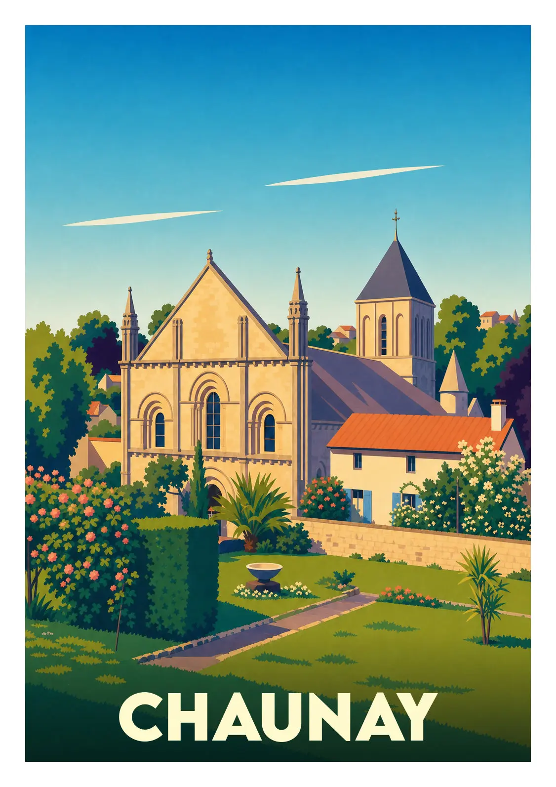 Affiche illustrée - Chaunay