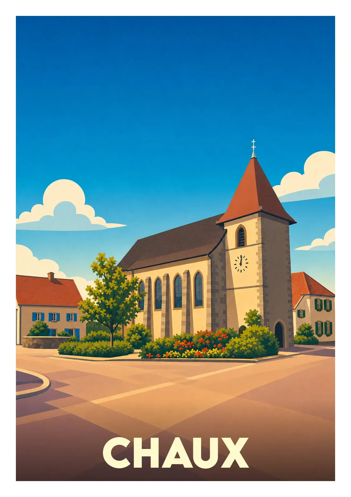 Affiche illustrée - Chaux
