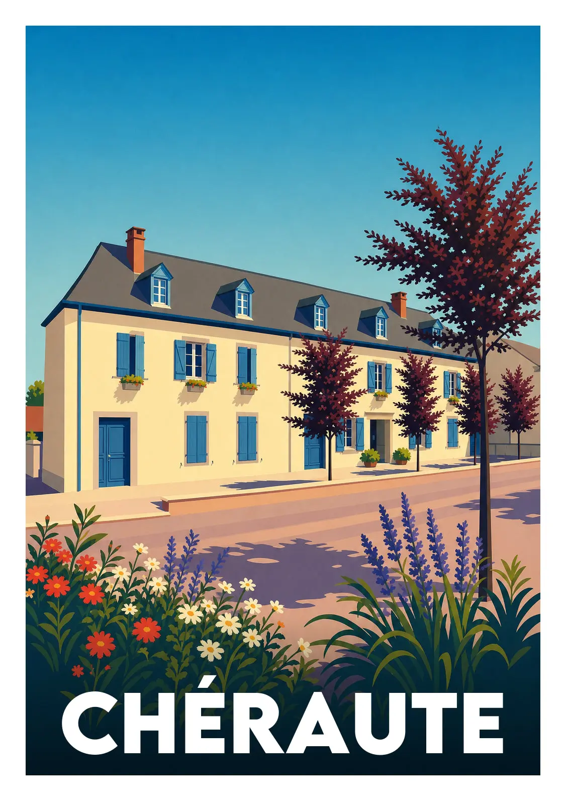 Affiche illustrée - Chéraute