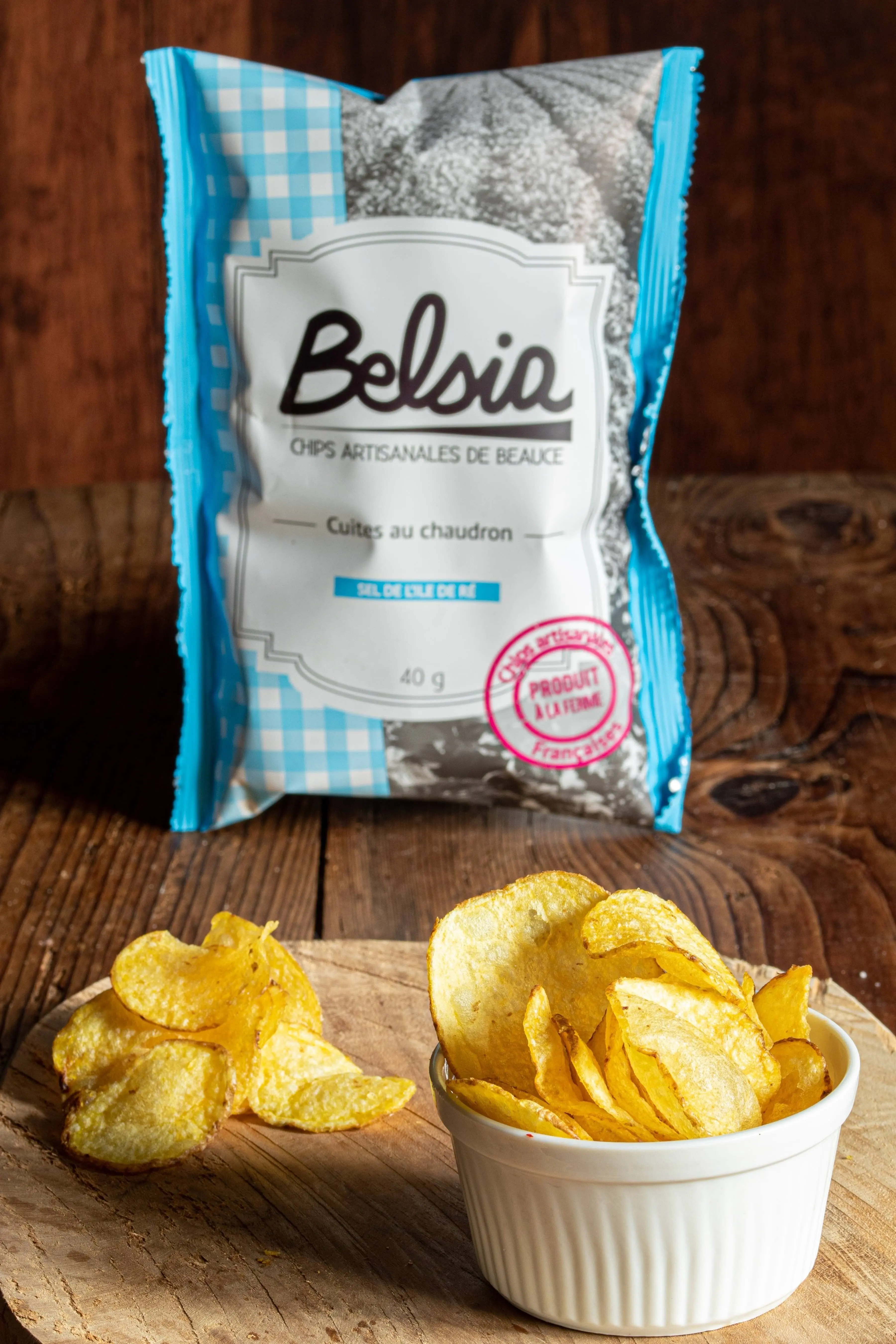 Artisanal chips with salt from the island of Ré (40gr - snacking)