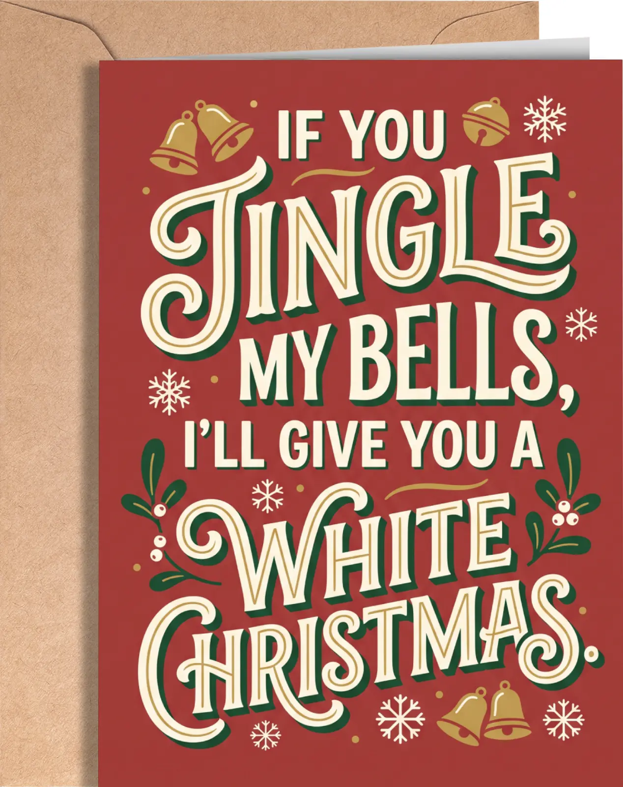 Funny Christmas Card - Naughty Christmas Card