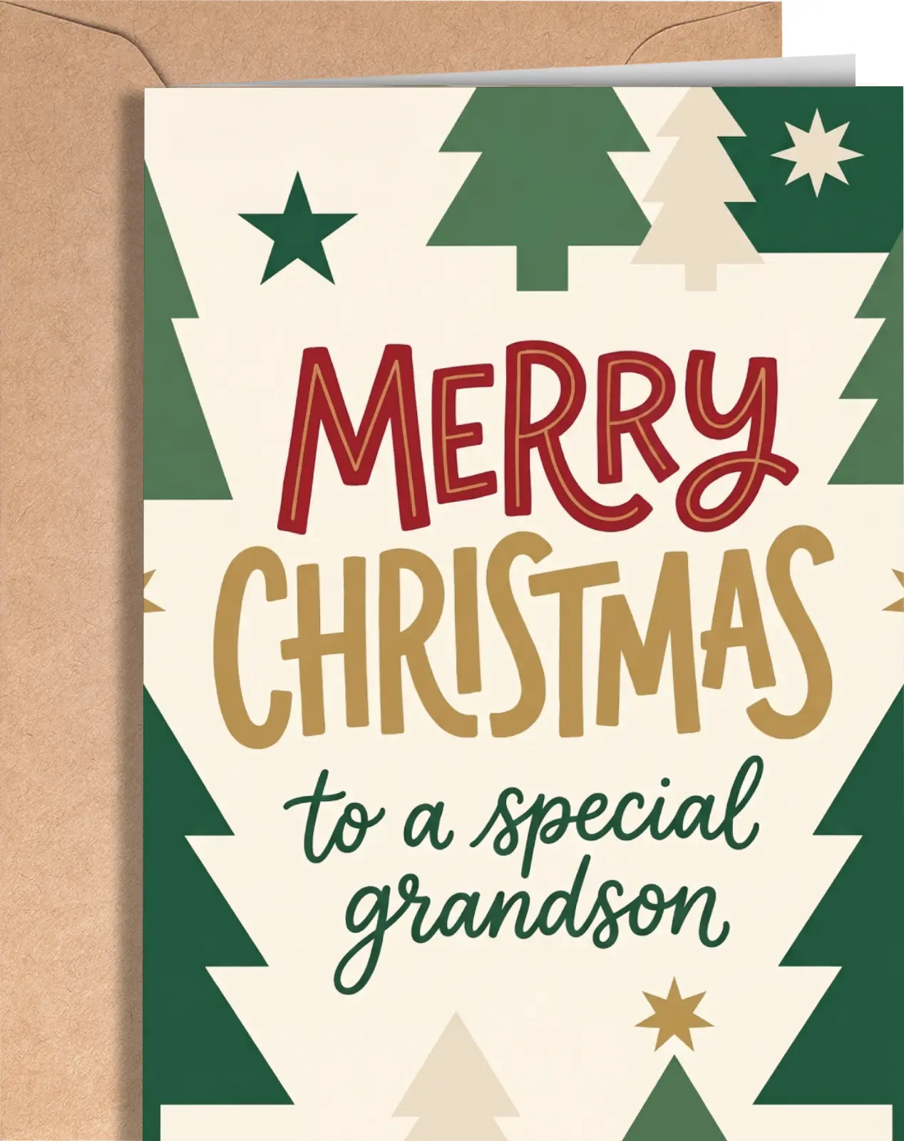 Grandson Christmas Card - Merry Christmas Card Grandson