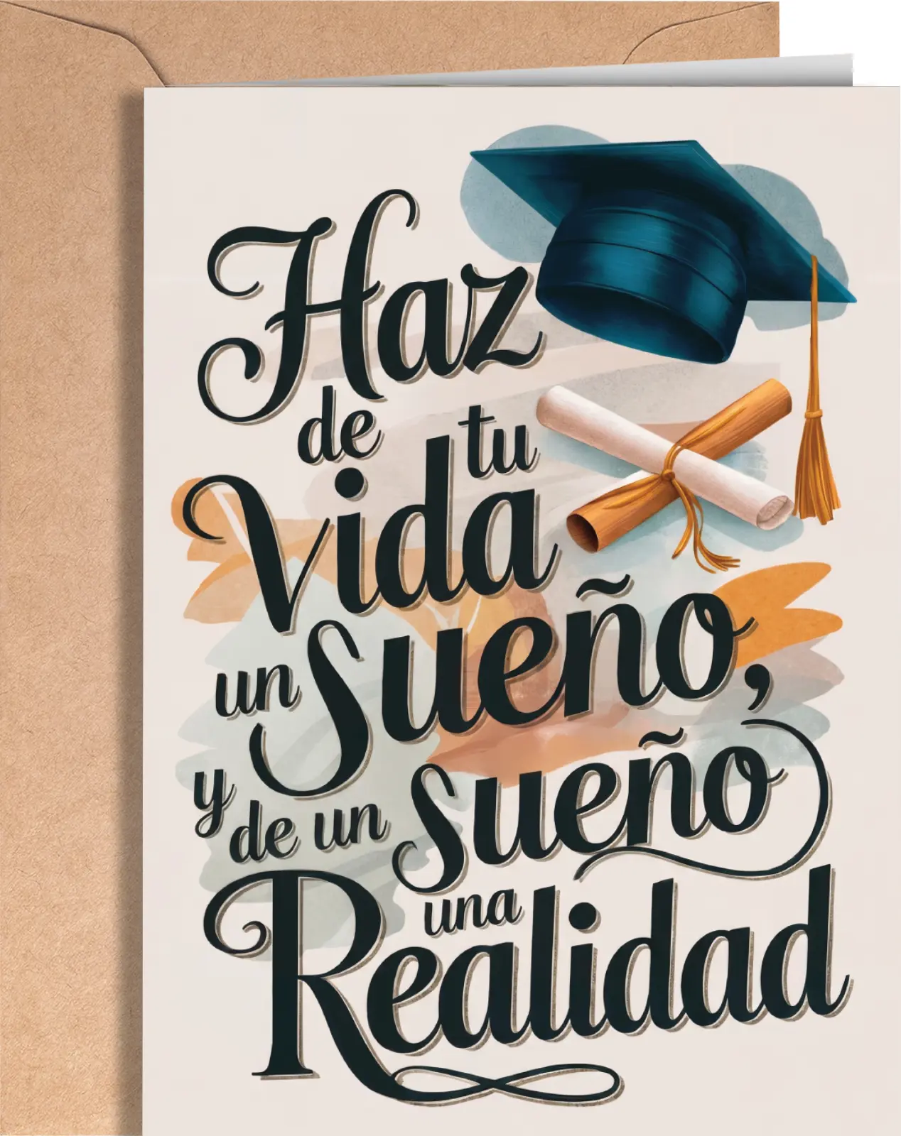 Spanish Graduation Card - Congrats Graduation Greeting Card