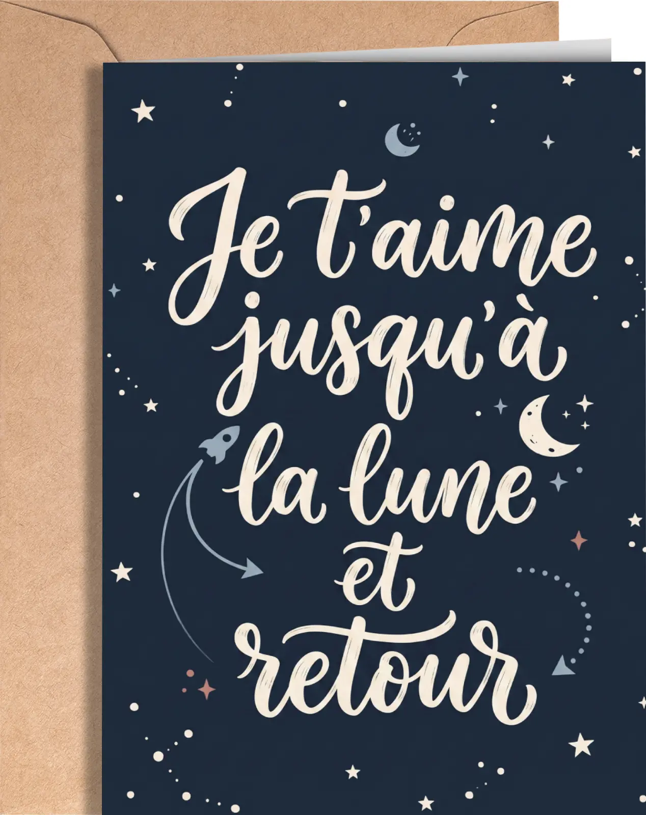 French Anniversary Card - Valentine's Day Card for Couples