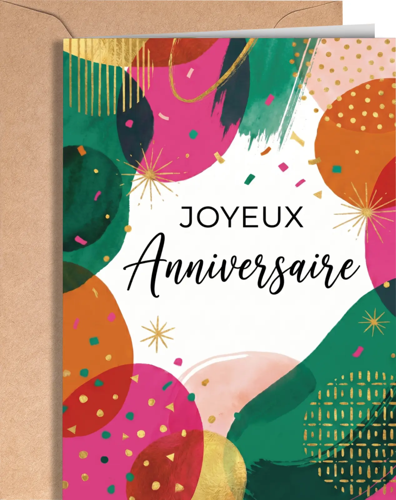 French Birthday Card - Happy Birthday Greeting Cards
