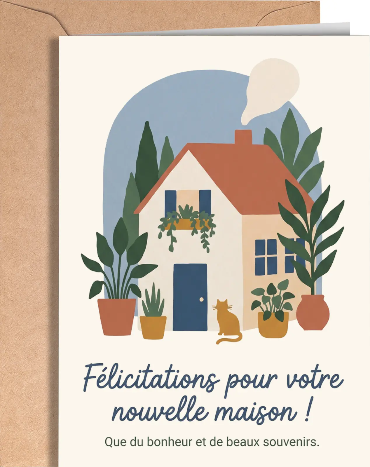 French Housewarming Card - Congrats New Home Card