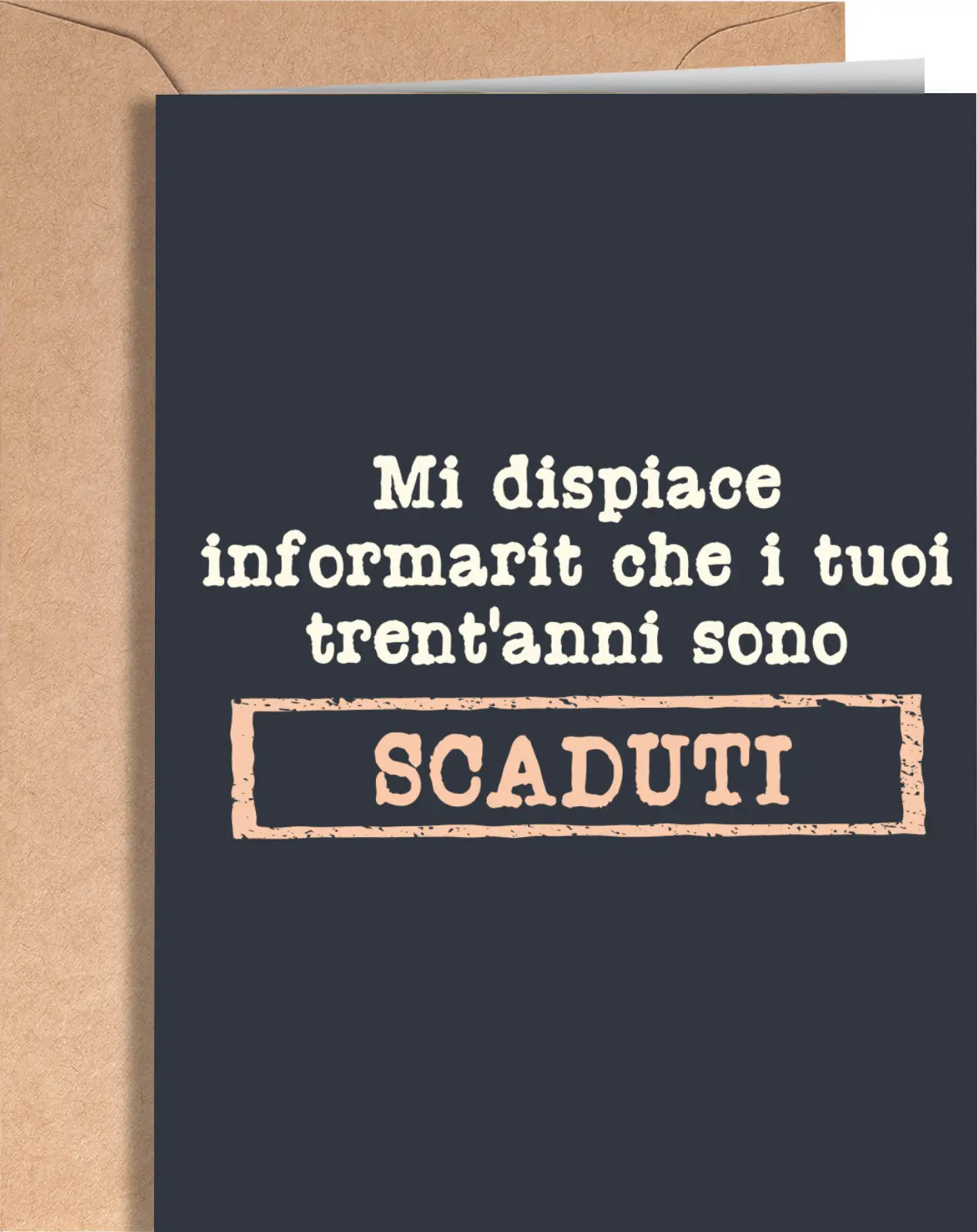 Italian 40th Birthday Card - Birthday Card for 40 Years Old