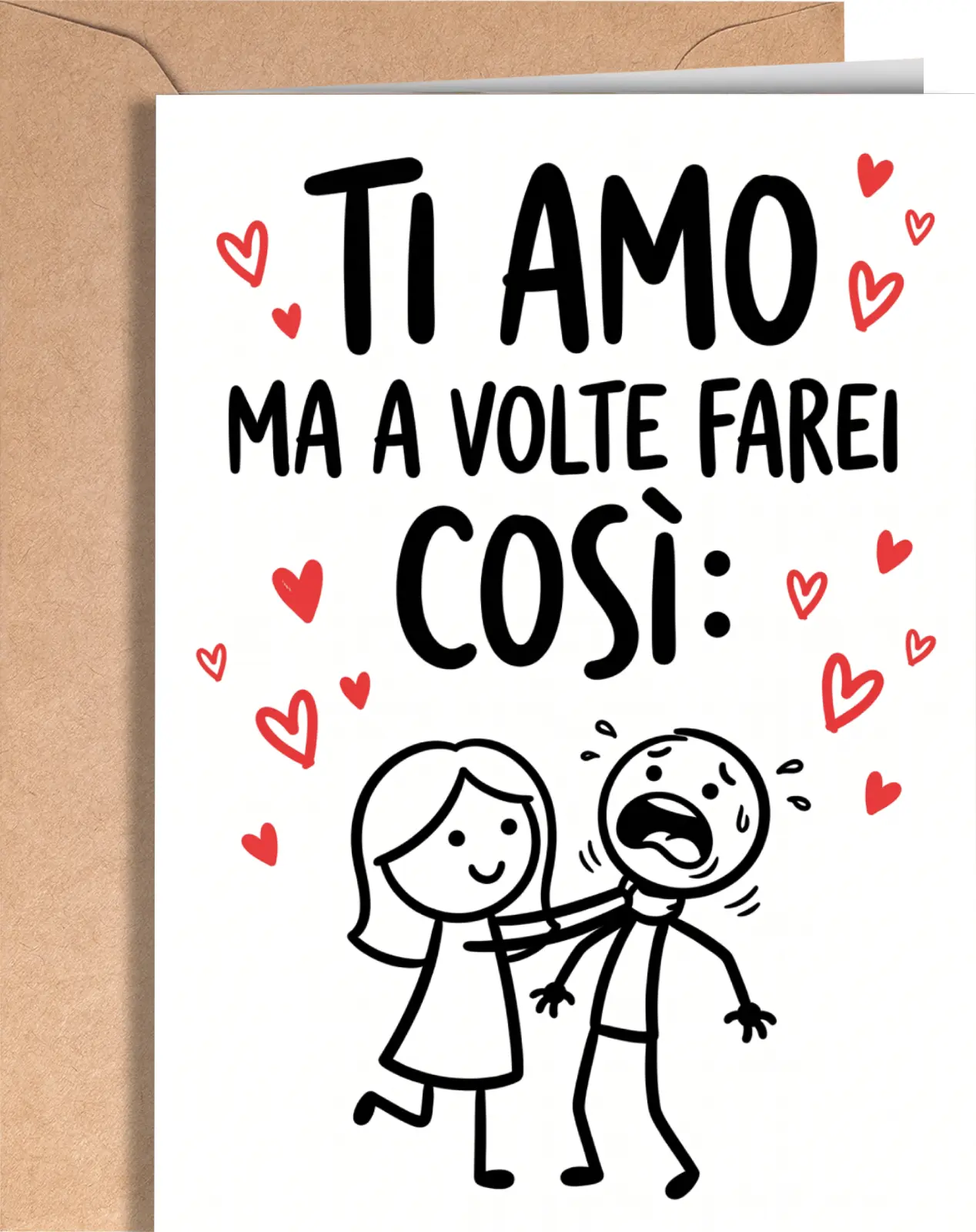 Italian Anniversary Card - Valentine's Day Card for Couples