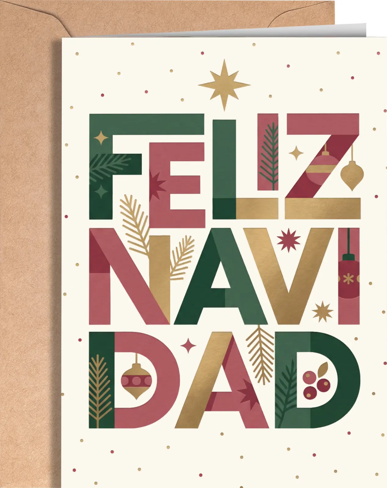 Spanish Christmas Greeting Card - Merry Christmas Cards