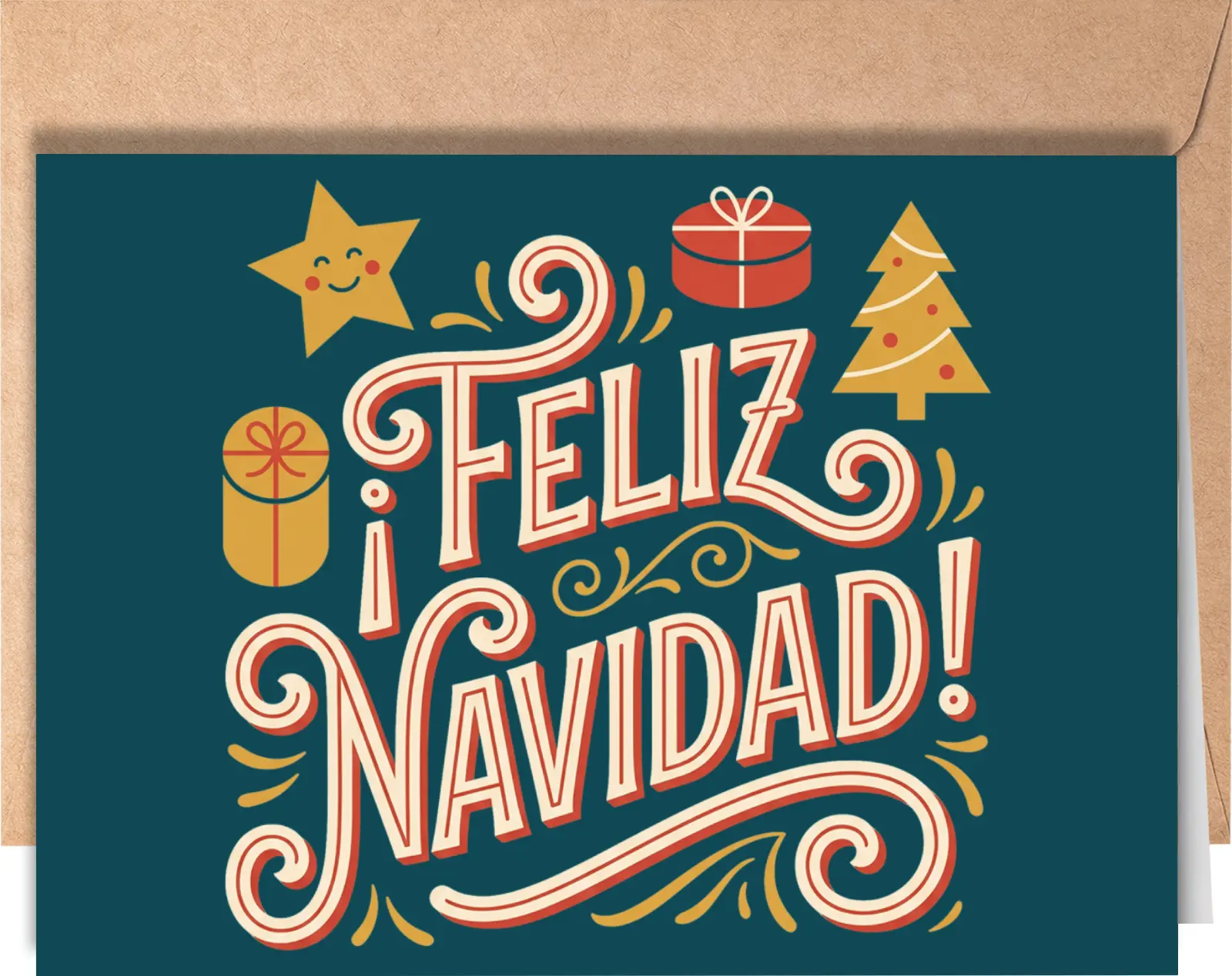 Spanish Christmas Greeting Card - Merry Christmas Cards