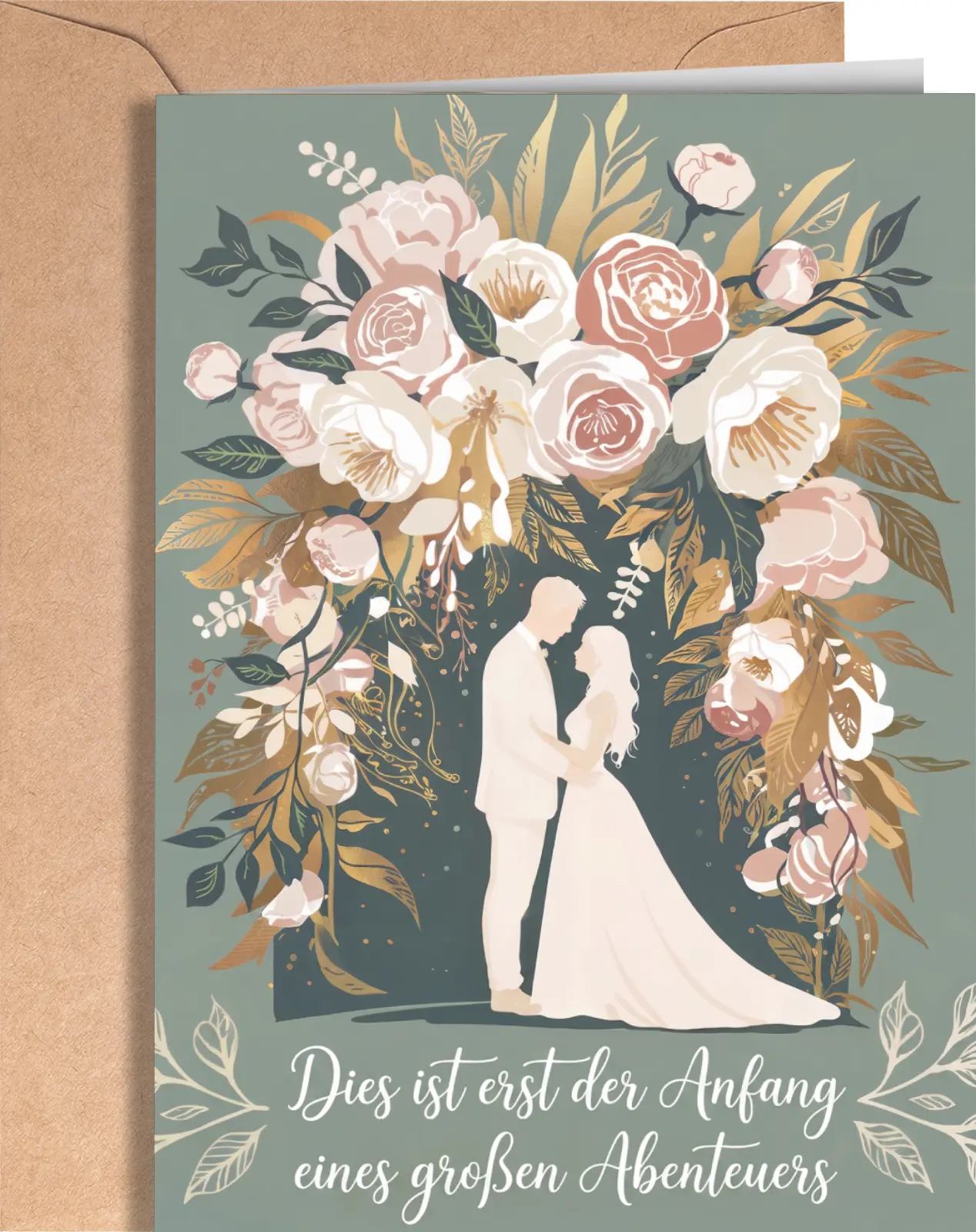 Carte de vœux allemande pour anniversaire de mariage (mari ou femme)