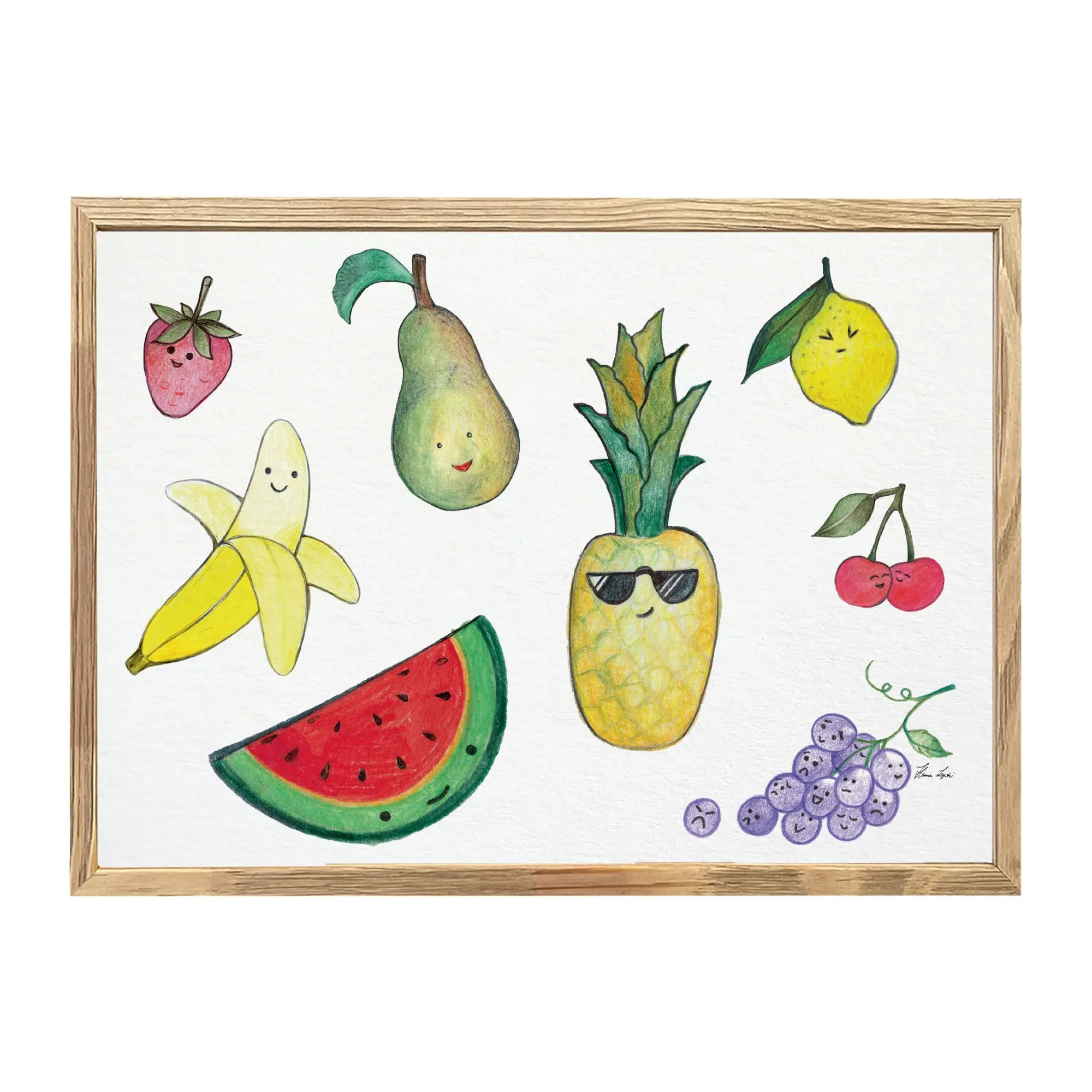 Kunstdruck - Obstsalat
