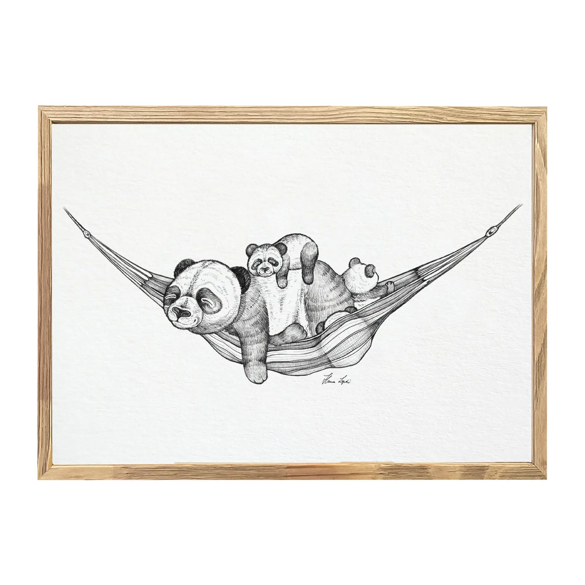 Kunstdruck - Panda Pause