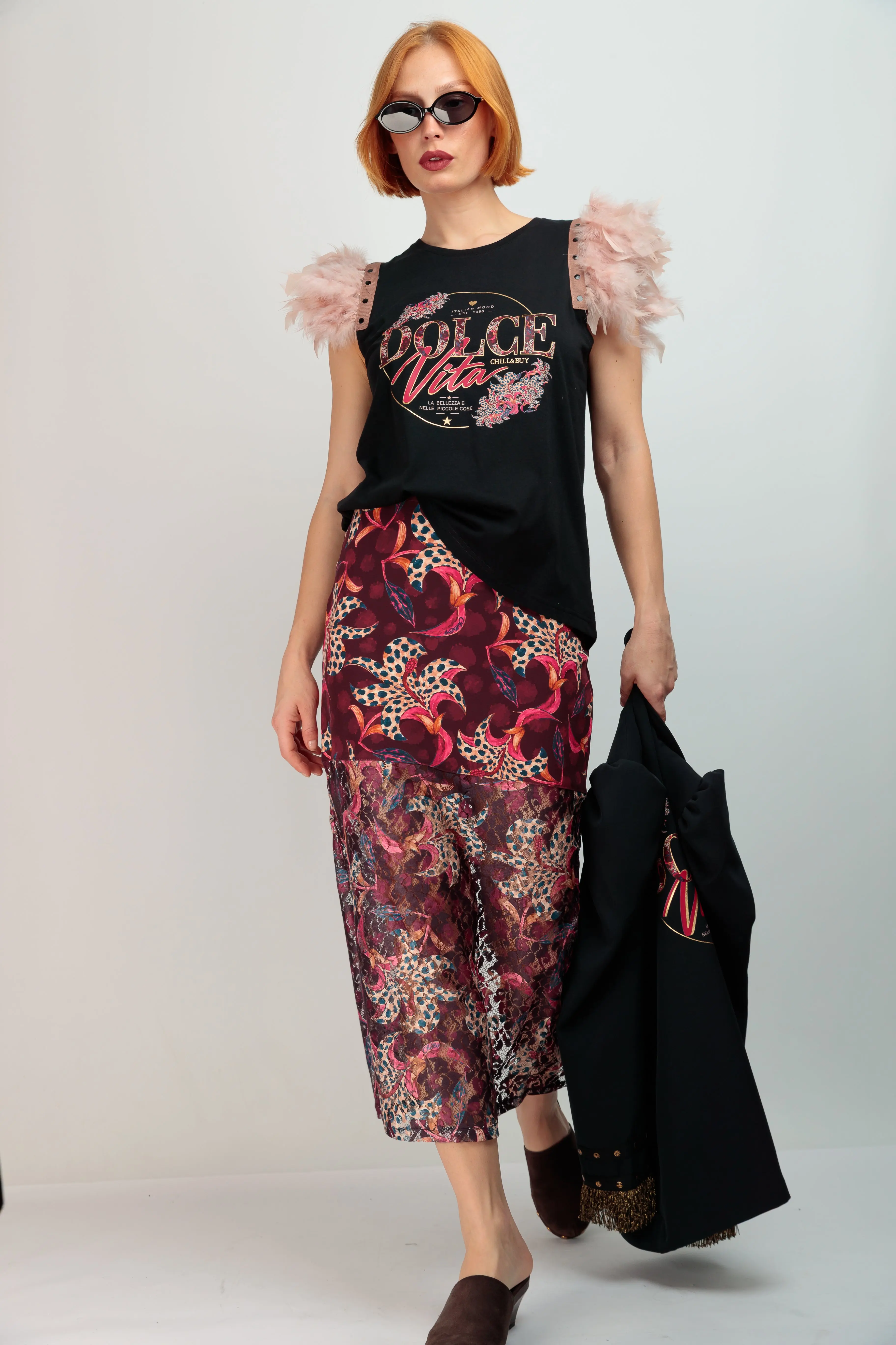 Camiseta Plumas Dolce Vita