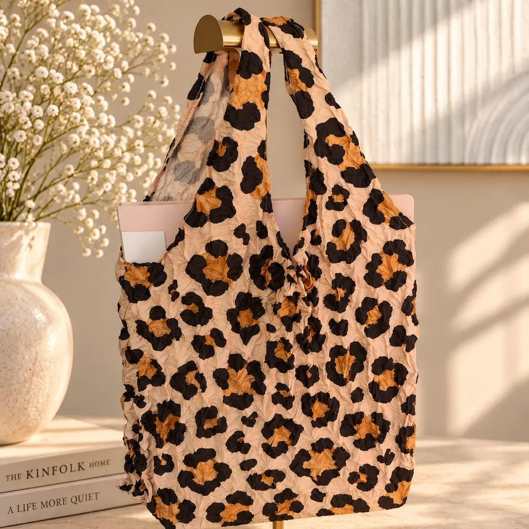 Magic bag Léopard - sac shopping extensible