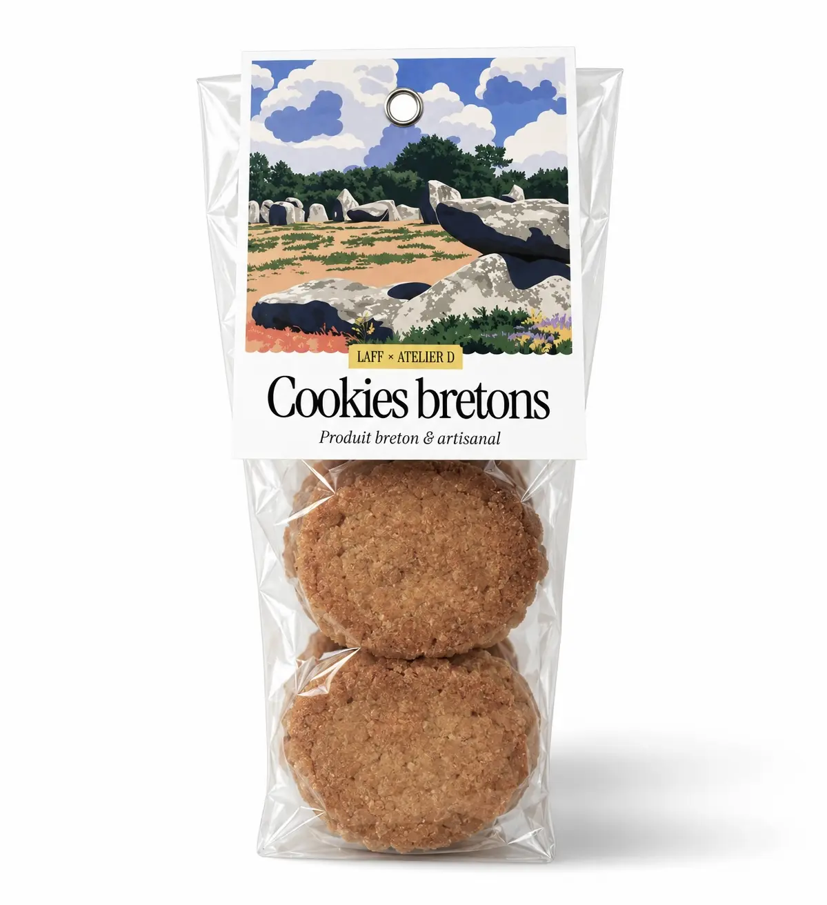 Breton Shortbread Cookies with Dark Chocolate Chips – Breton Biscuits without Preservatives
