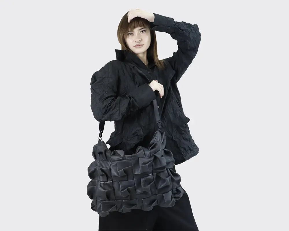 Women Leather Bag Midnight Society