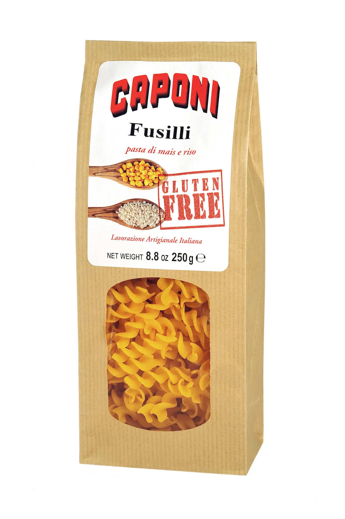 Pâtes sans Gluten Fusilli Caponi 250g