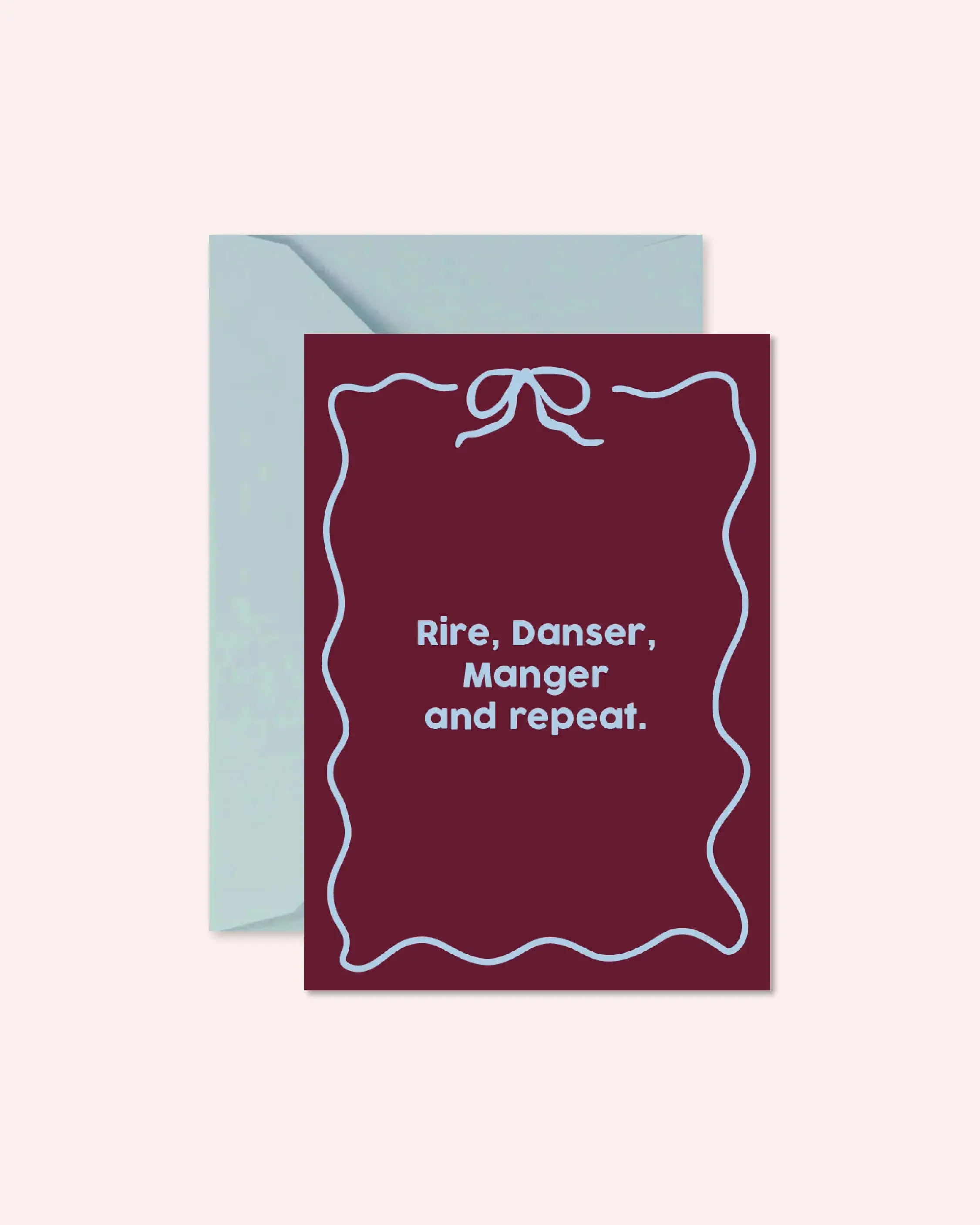 Carte Rire, danser, manger