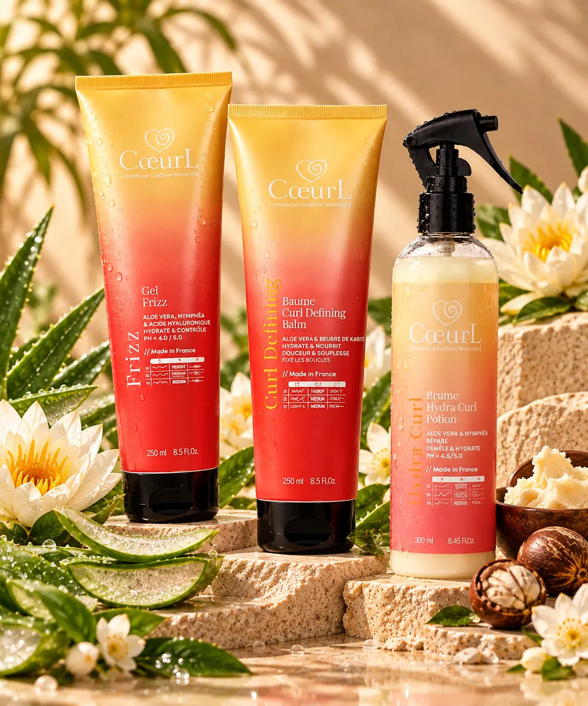 PACK COEURL pour cheveux bouclés