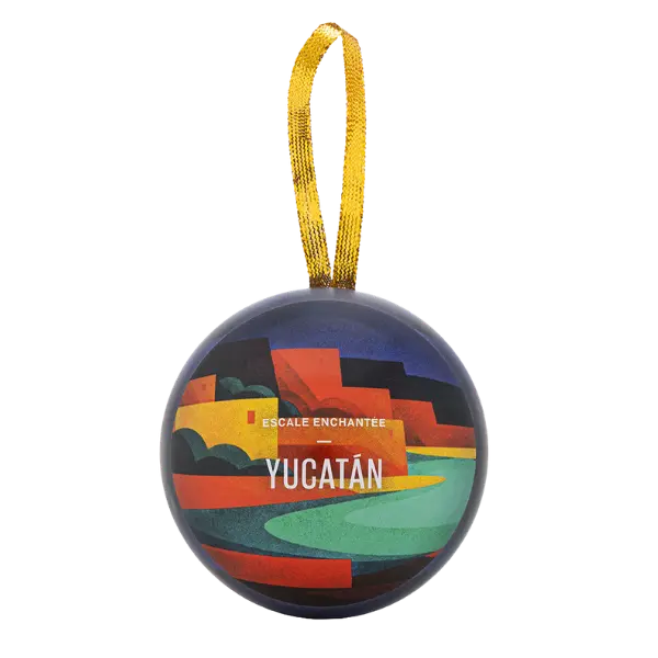 BOULE DE NOËL ESCALE ENCHANTÉE YUCATÁN - Infusion de citronnelle et de pomme aromatisée au melon et à la vanille Bio