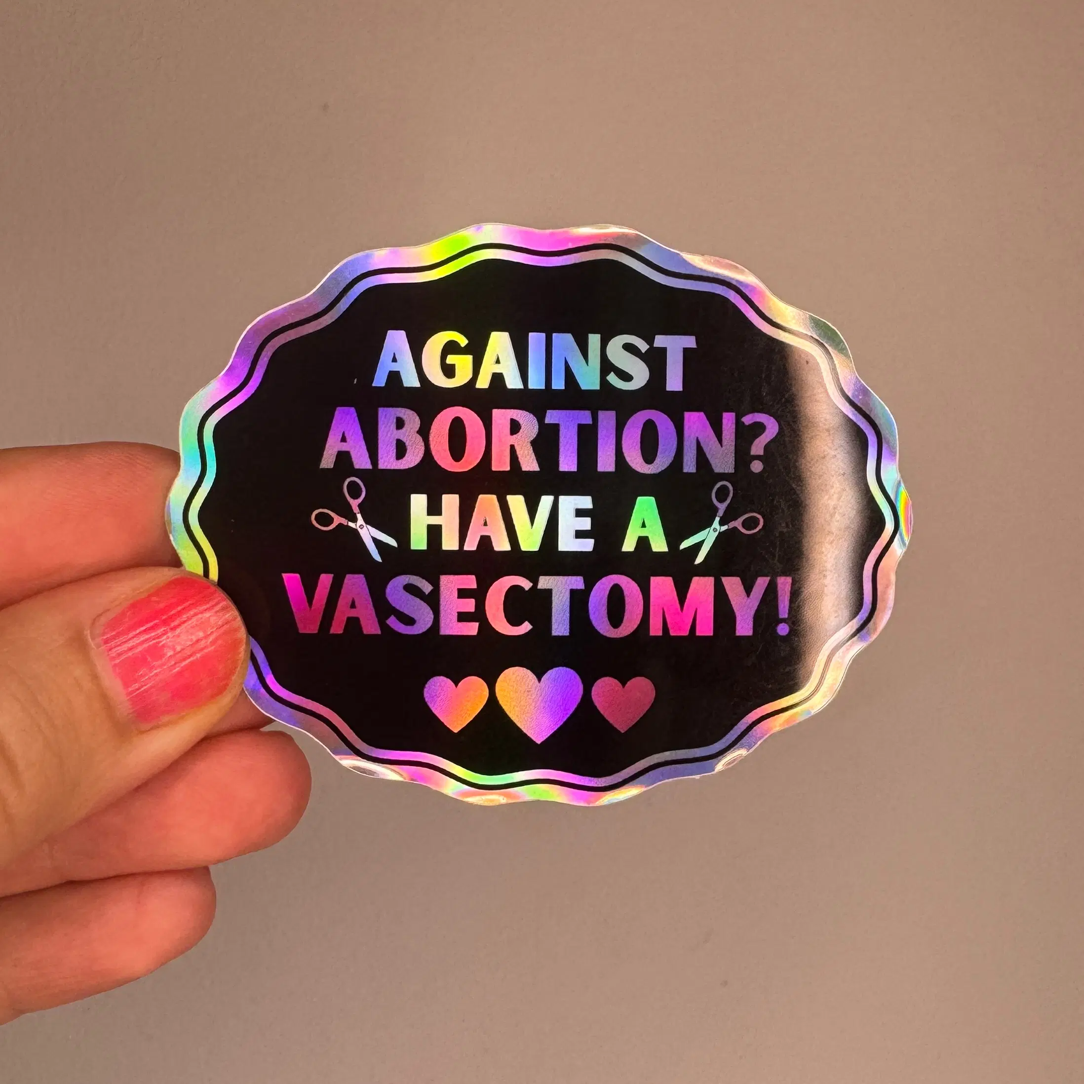 Against abortion Sticker