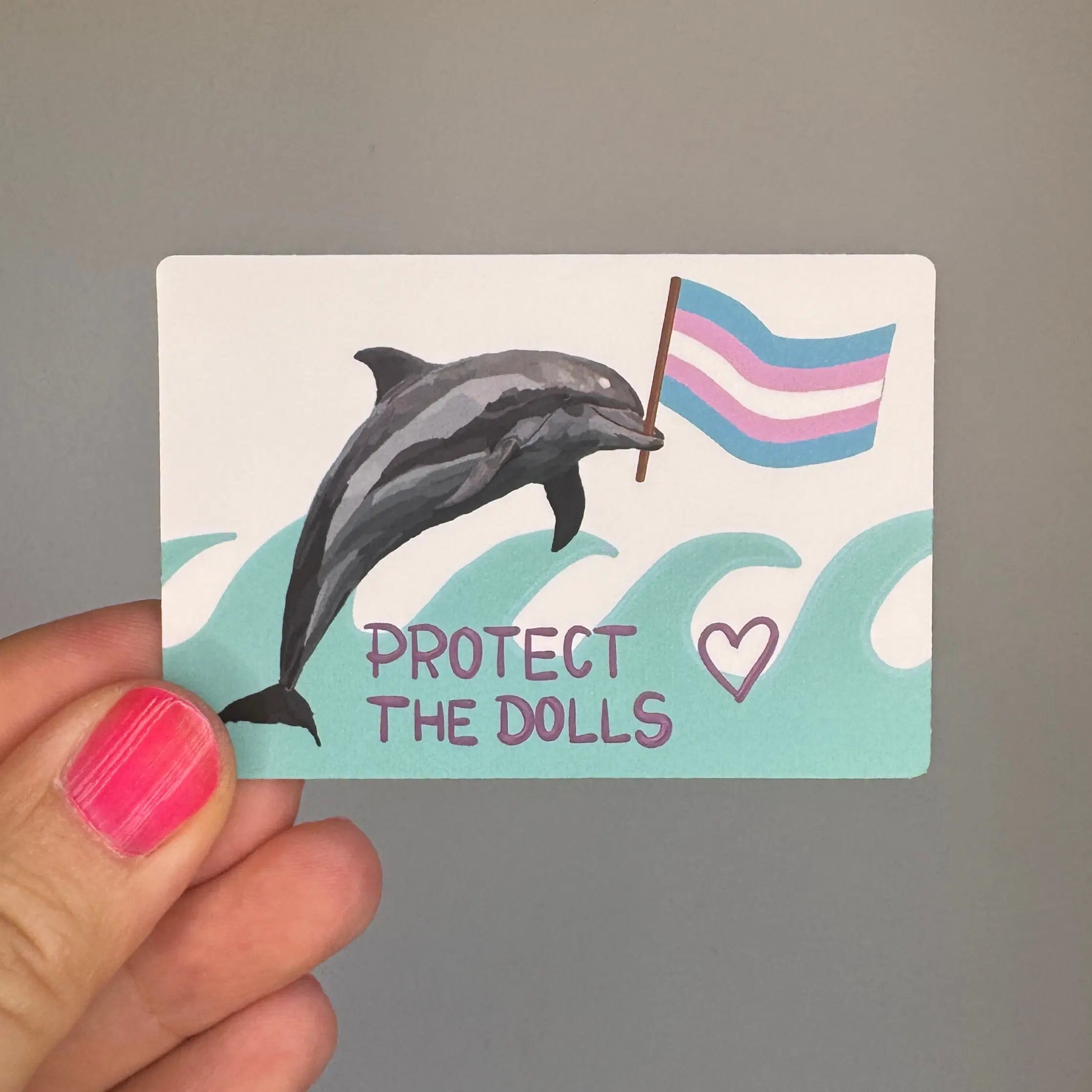 protect the dolls Sticker