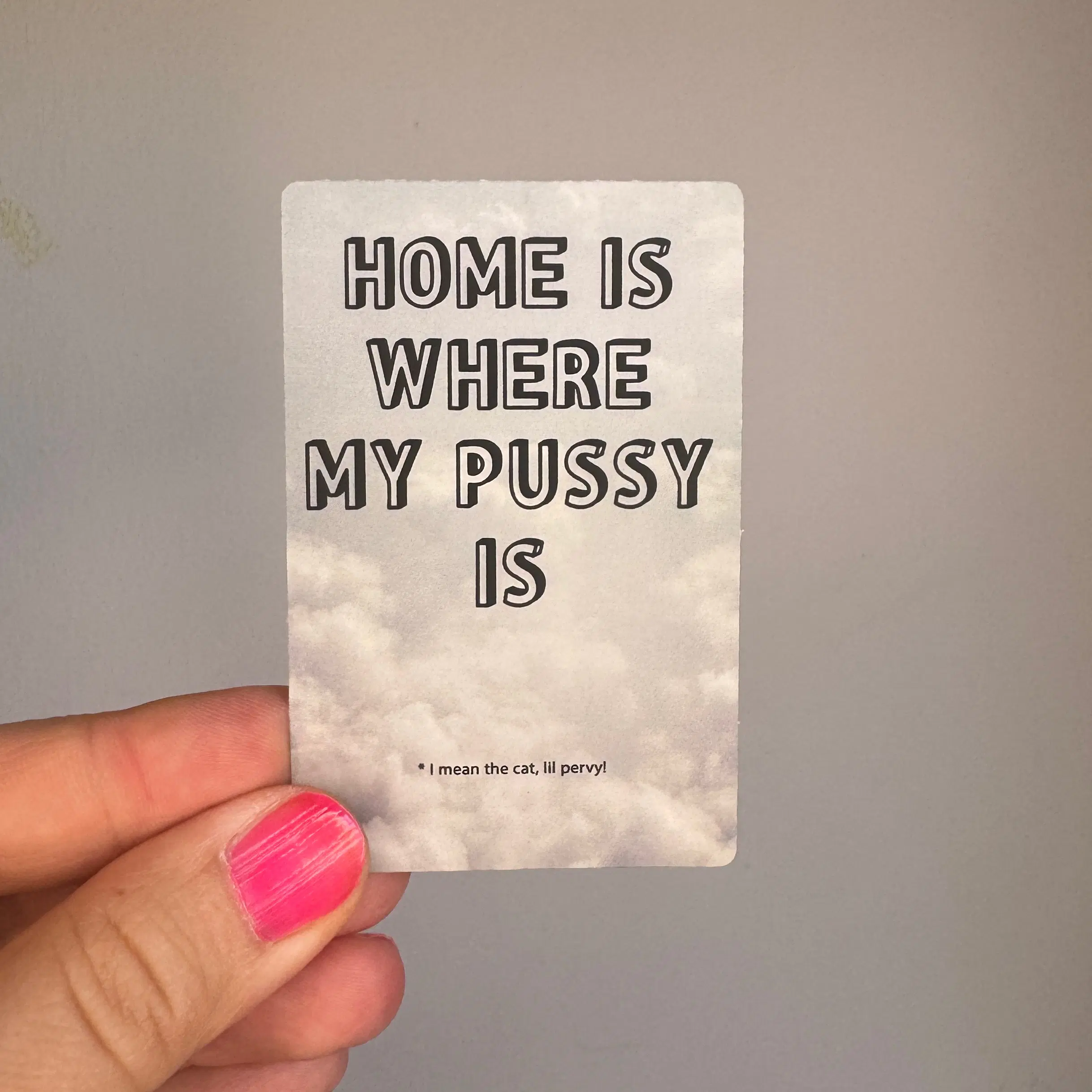 home is where my pussy is Sticker