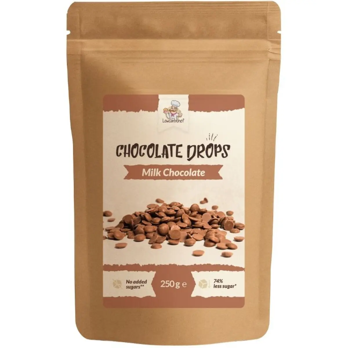 Lowcarbchef - Mini Chocolate Drops Milk (250 g)