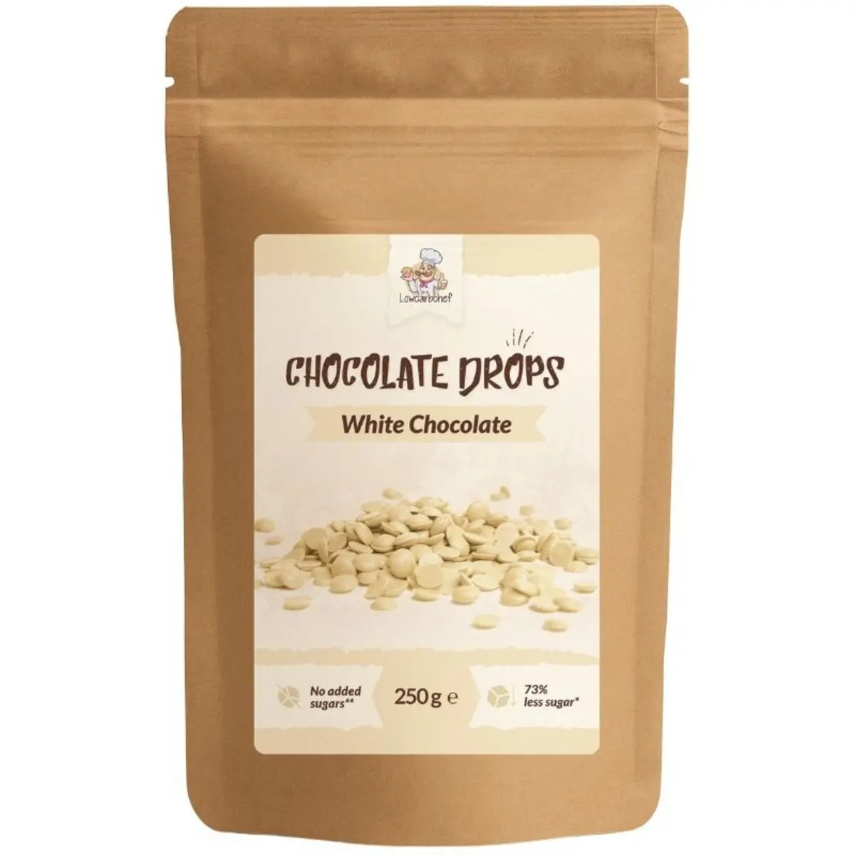Lowcarbchef - Mini Chocolate Drops White (250 g)