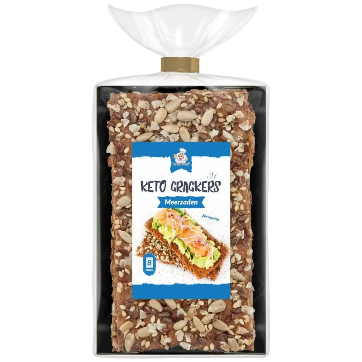 Lowcarbchef - Keto Crackers Multigrain Seeds (8 pieces)