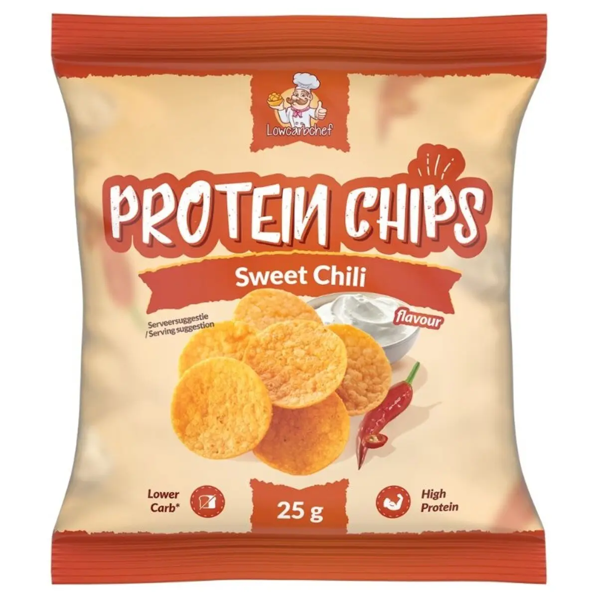 Lowcarbchef - Protein Chips Sweet Chili (25 g)
