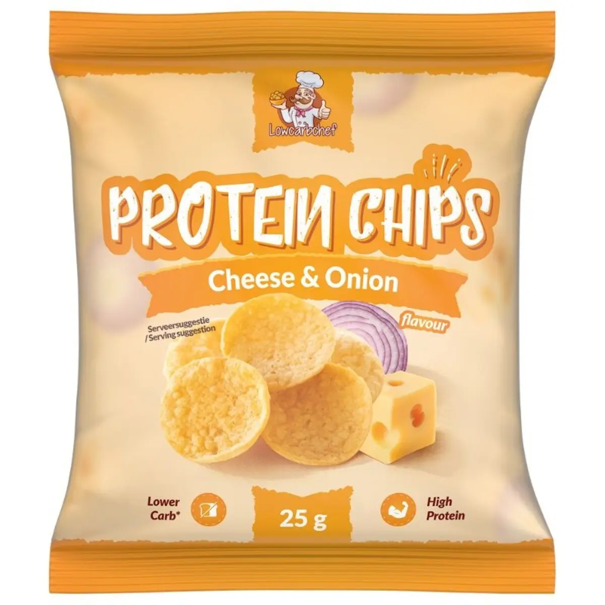 Lowcarbchef - Protein Chips Cheese & Onion (25 g)