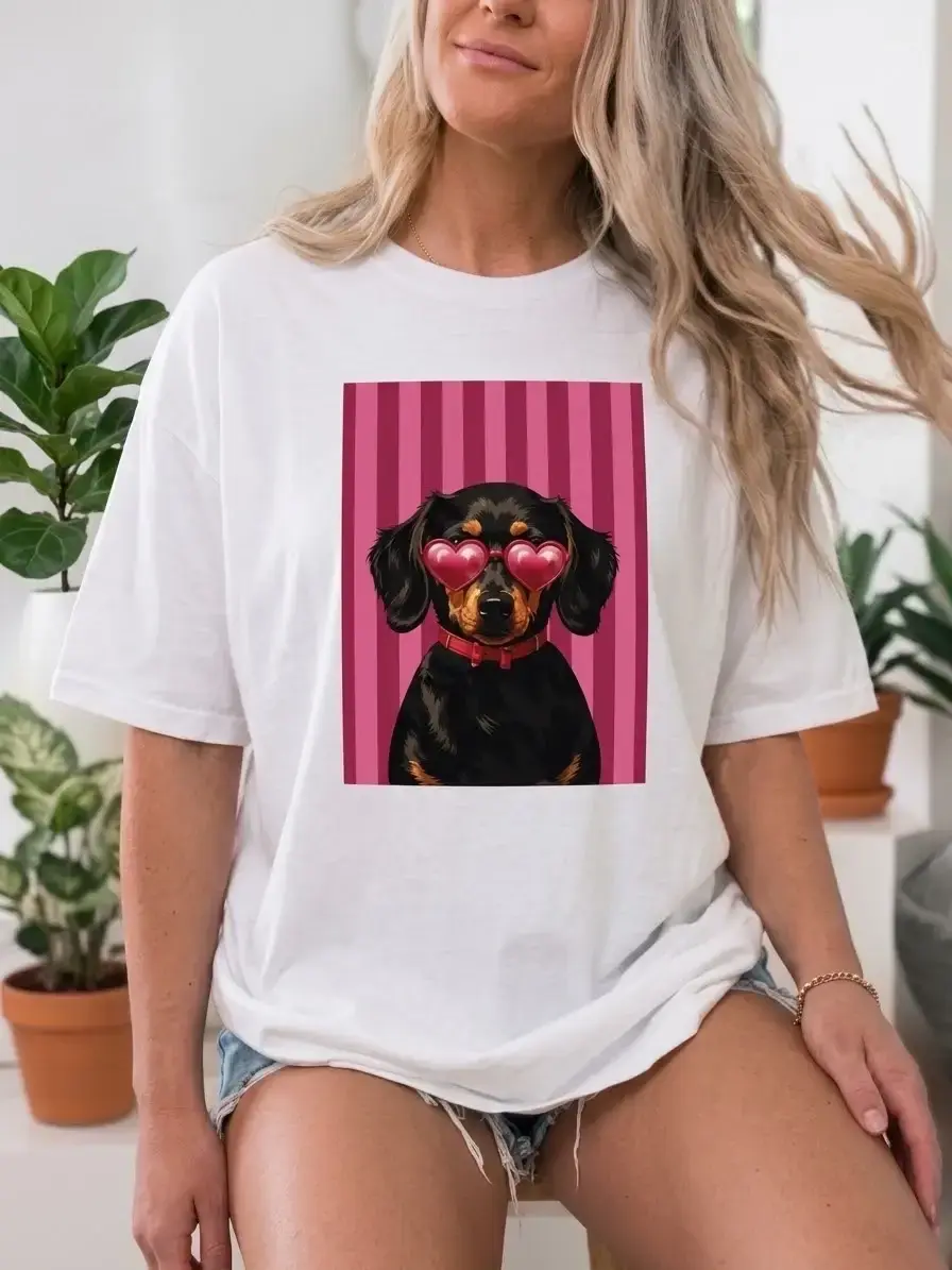 T-shirt large imprimée - 100% Coton - 2206-162