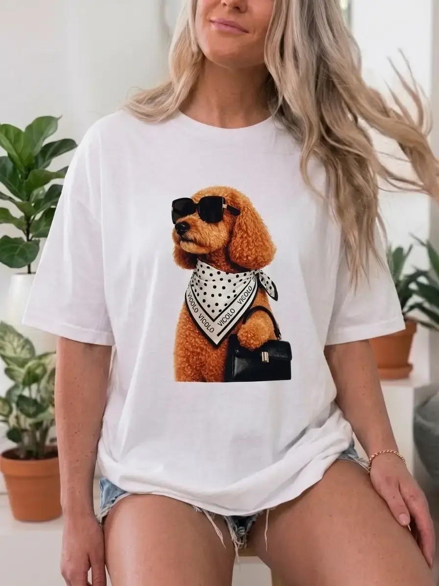T-shirt large imprimée - 100% Coton - 2206-165