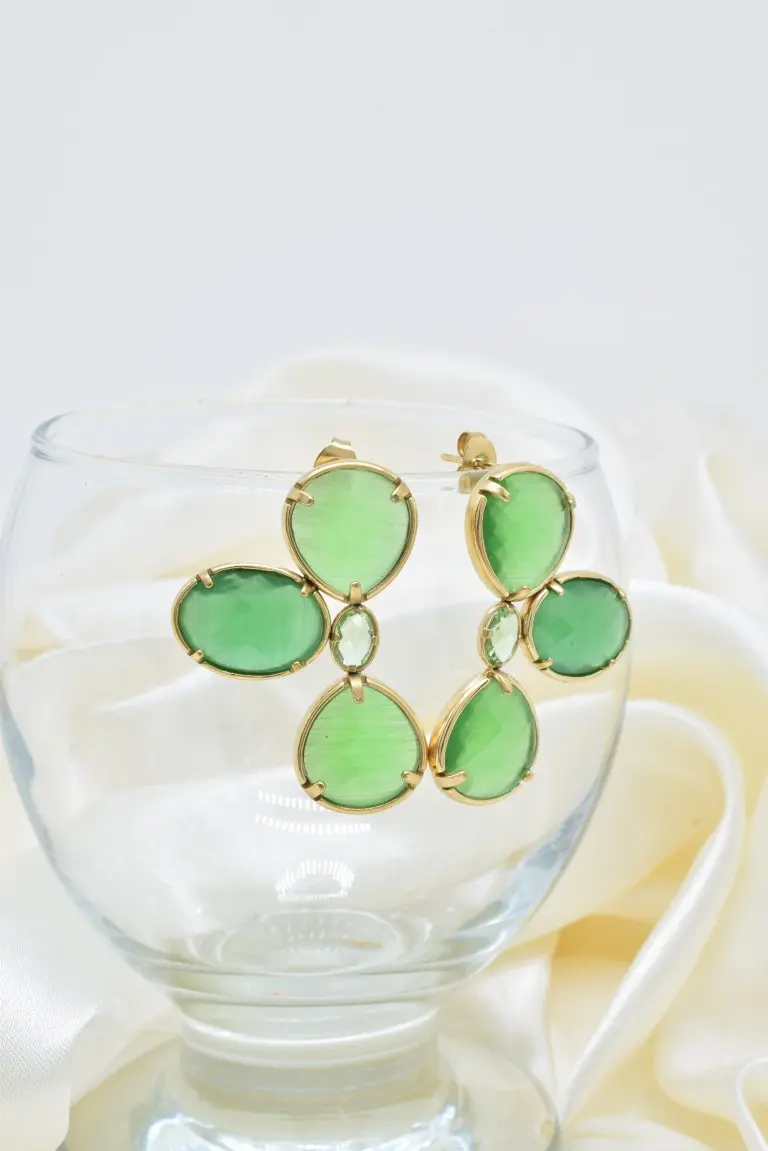 Boucles d'oreilles en acier inoxydable - BO100569OR-VR