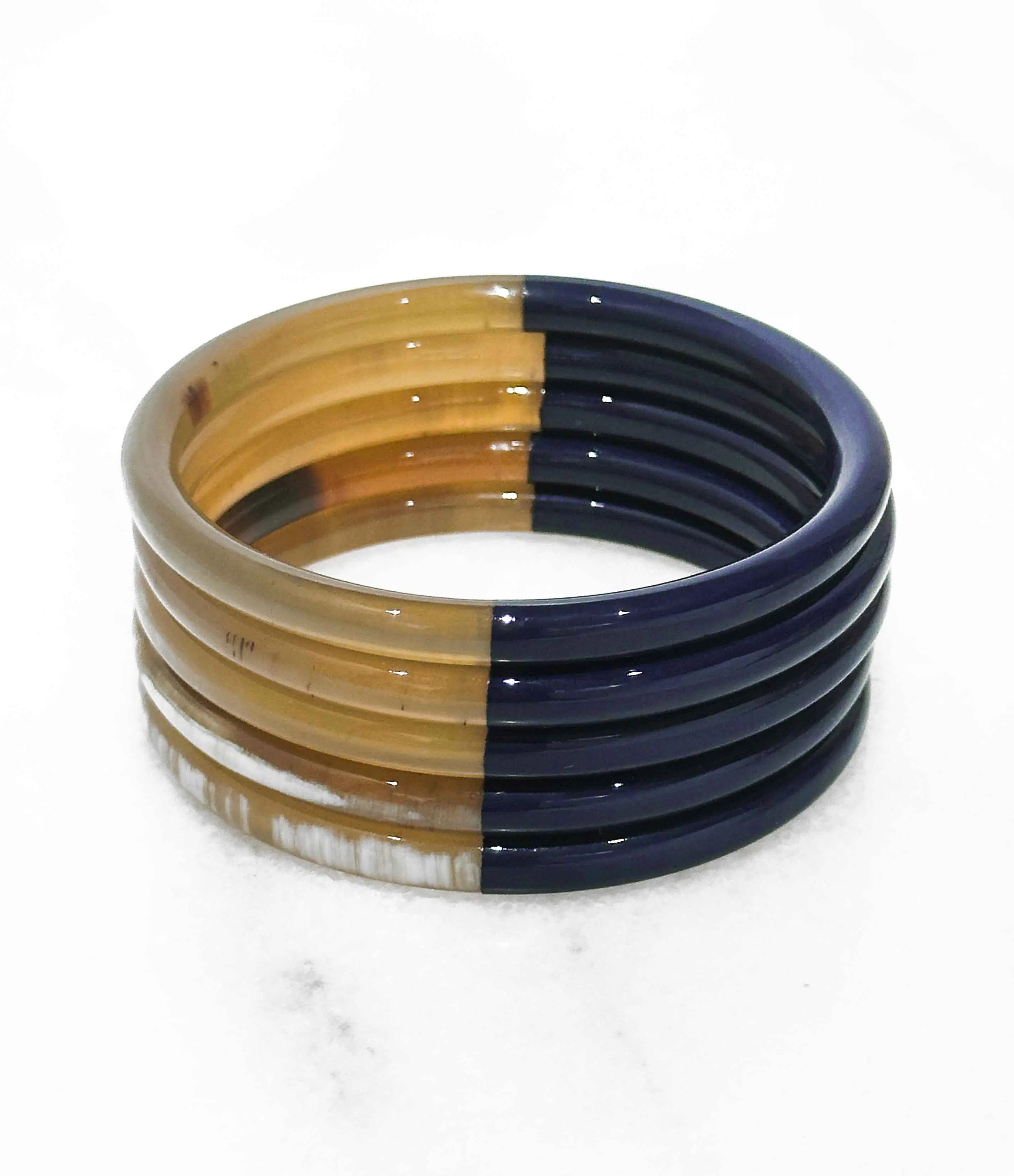 Bracelet coloré 289C en corne véritable