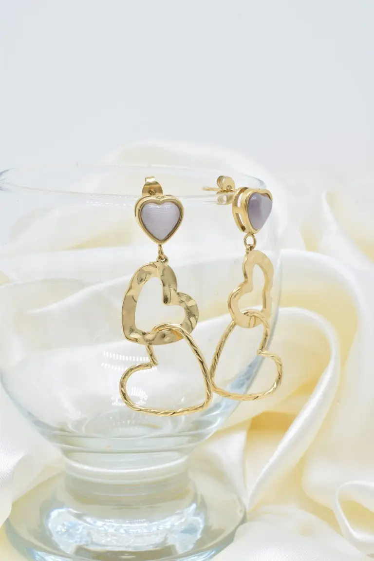 Boucles d'oreilles en acier inoxydable - BO100570OR-VI