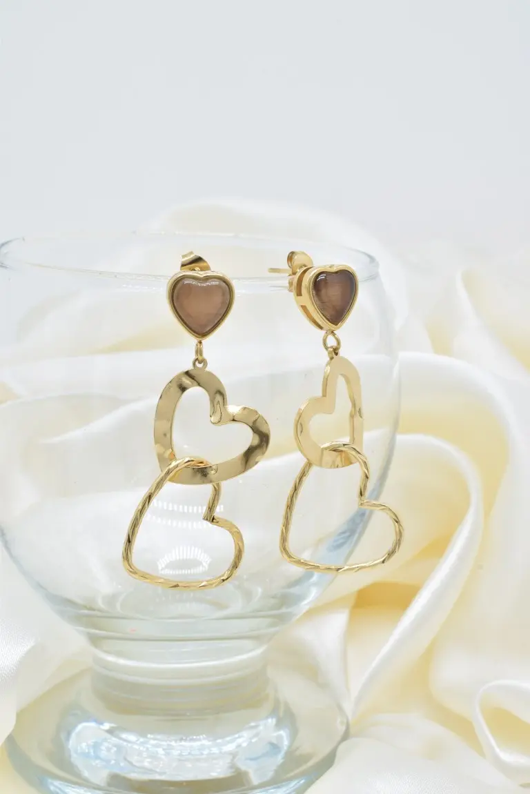 Boucles d'oreilles en acier inoxydable - BO100570OR-MA