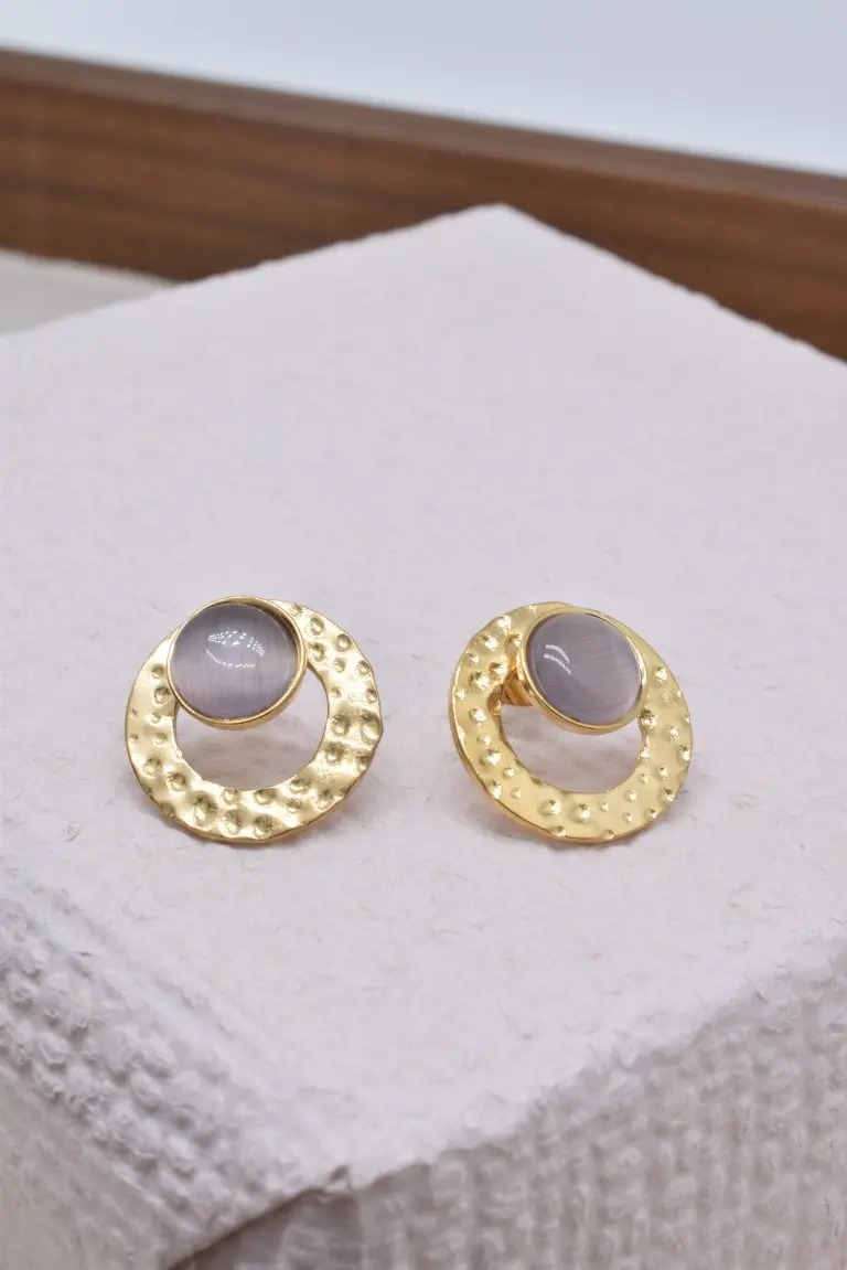 Boucles d'oreilles en acier inoxyable - BO100550OR-VI