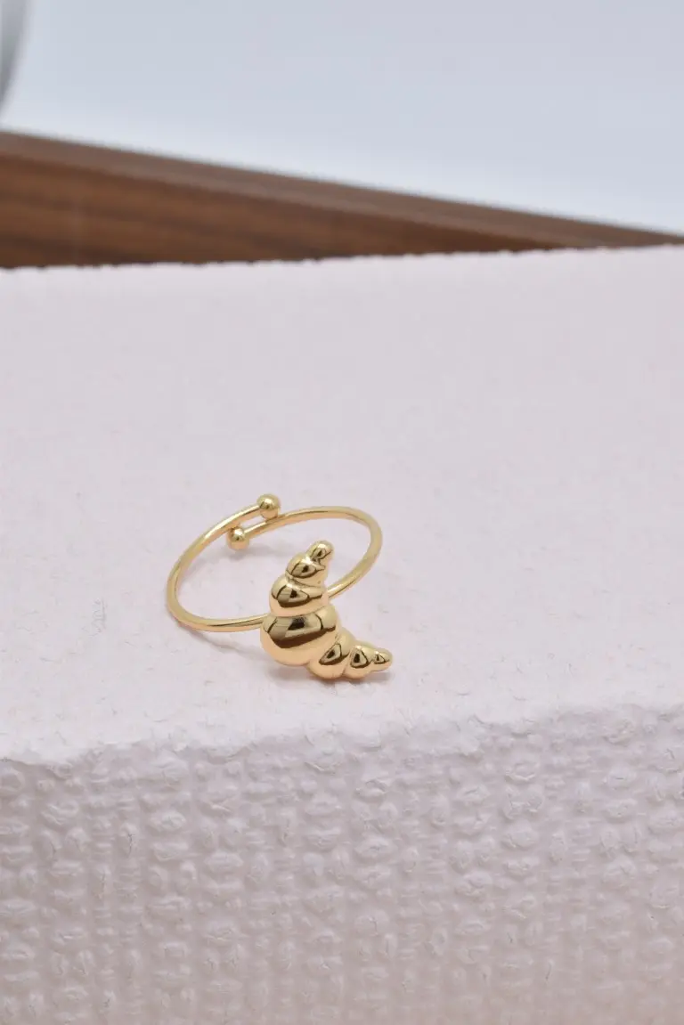 Bague croissant en acier inoxydable - BG310377