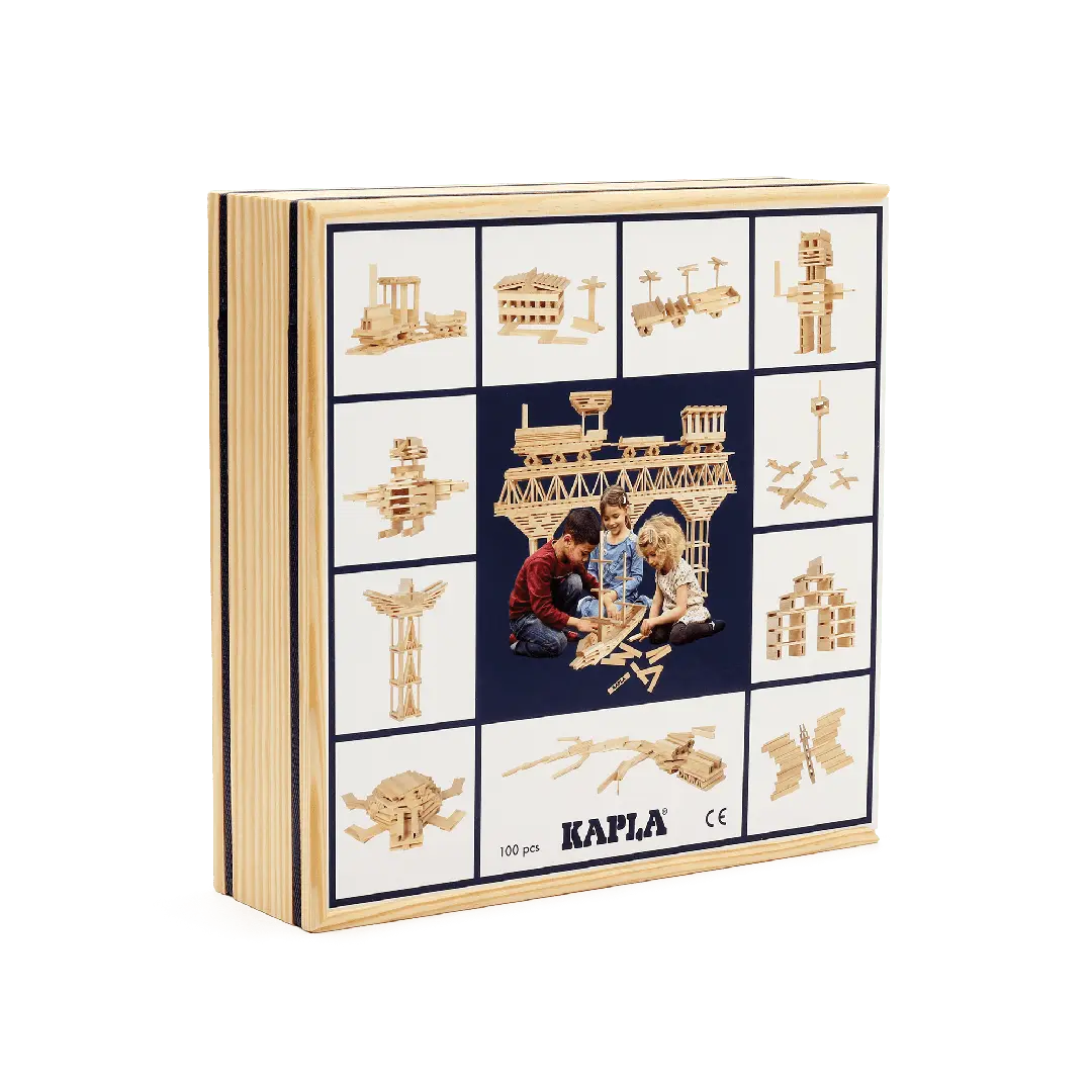 KAPLA - 100 Natural Planks Case