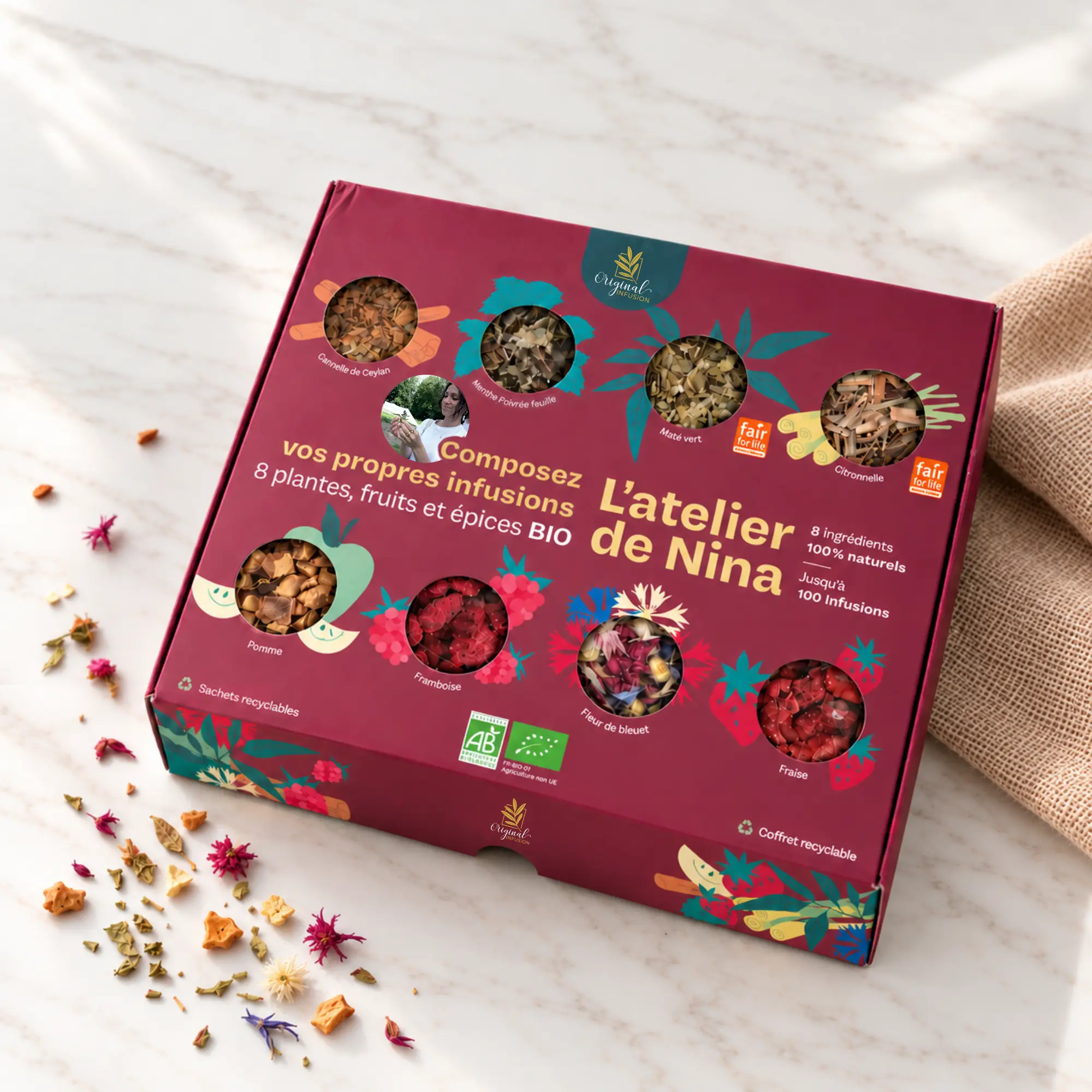 Achat Coffret infusions Bio Do It Yourself (DIY) en gros